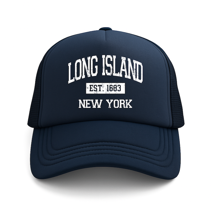 LONG ISLAND EST. 1683 Foam Trucker Hat (4 Colorways)、mySite、vikingsvslions