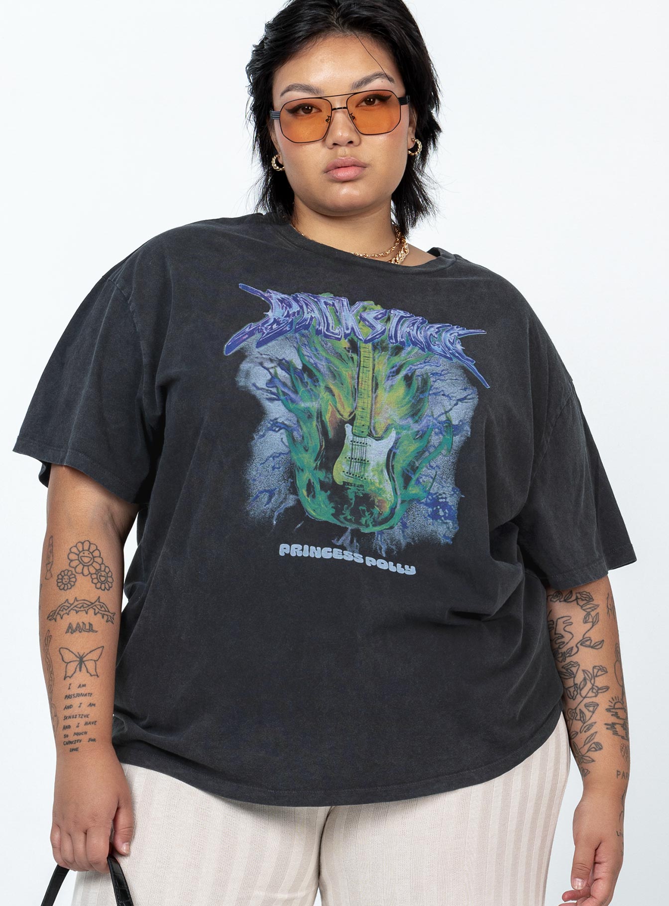 Backstage Oversized Tee Curve、mySite、solidvoid