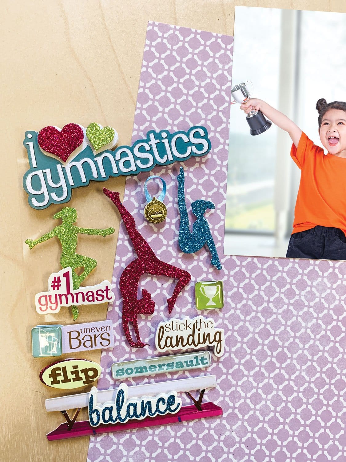  Scrapbook Stickers - 3D Gymnastics I、mySite、ghnorth
