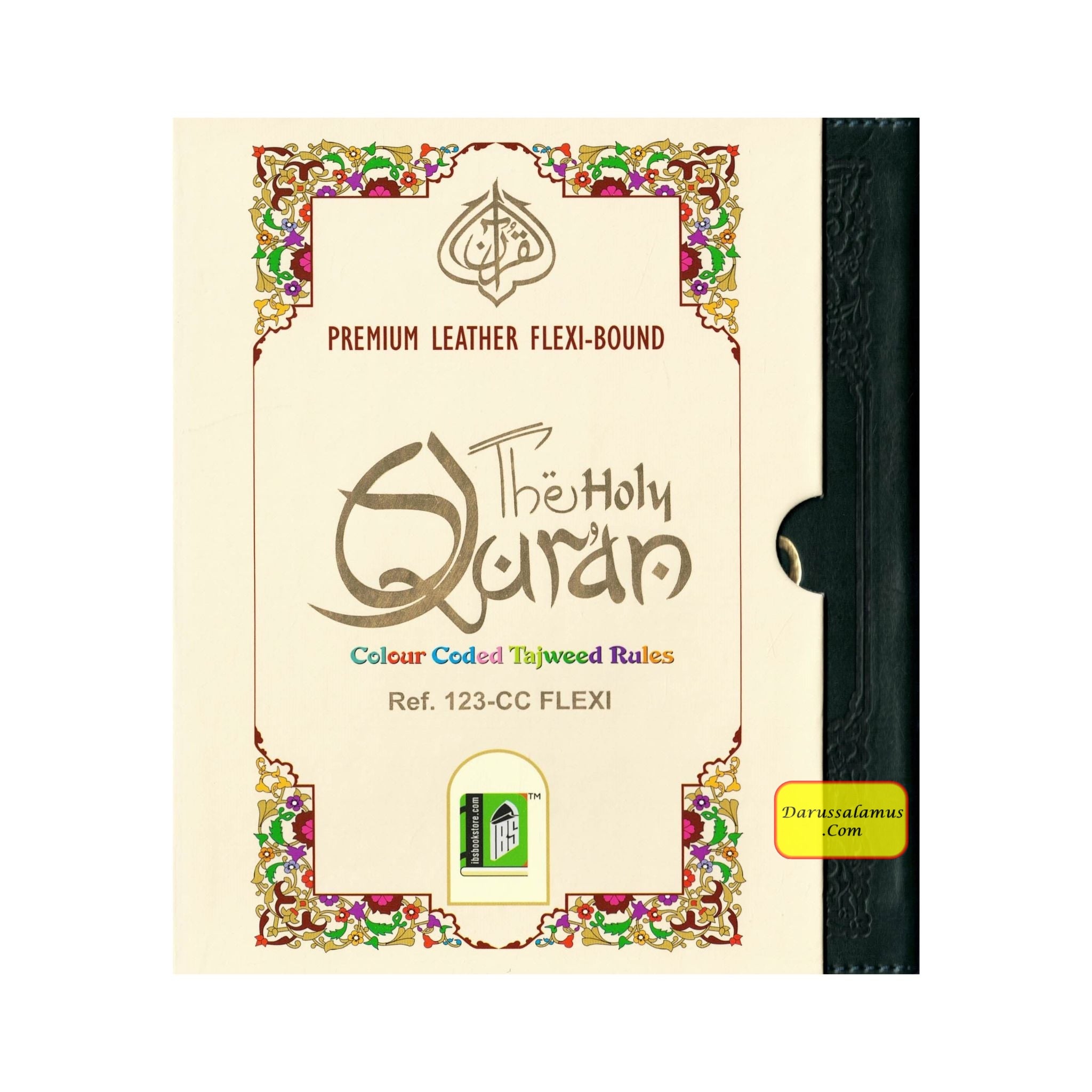 The Holy Quran Colour Coded Tajweed Rules Premium Leather Flexi-Bound Ref 123-CC Flexi Cover (15 Lines)、mySite、topwebapps