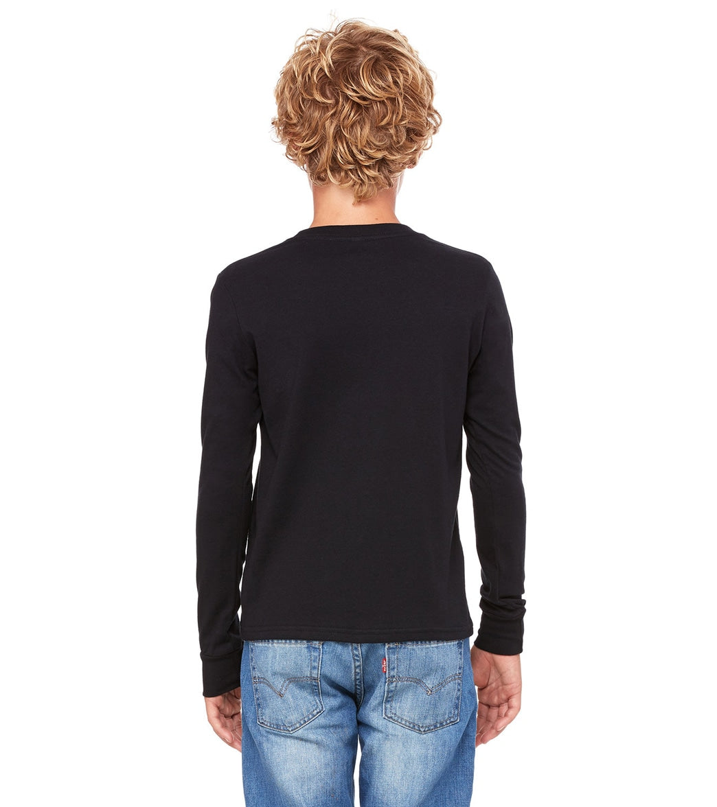 Bella + Canvas Youth Jersey Long Sleeve T-Shirt、mySite、noshort