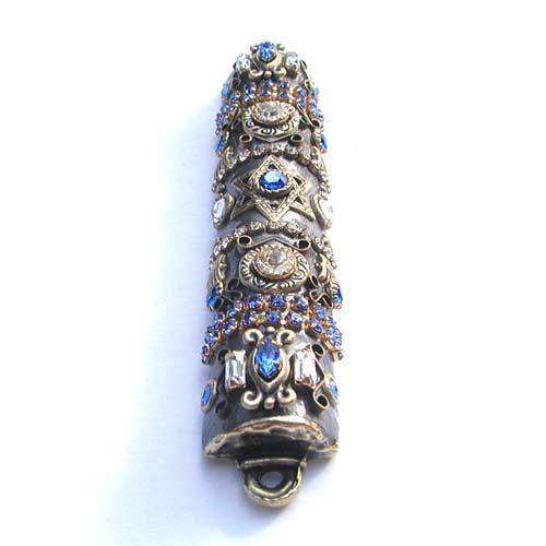 Michal Golan Blue Swarovski Crystal Mezuzah、mySite、topwebapps