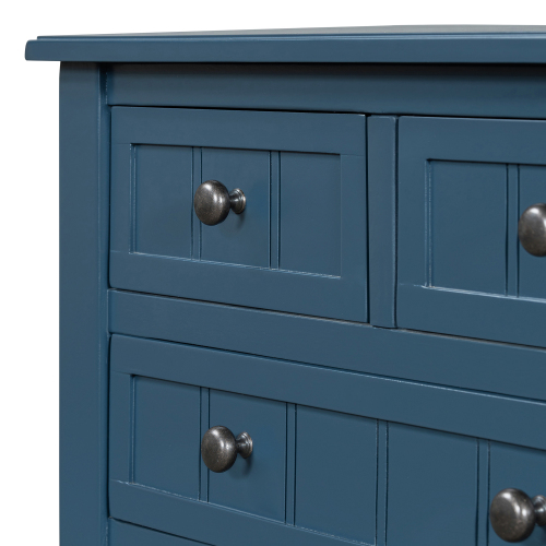 TREXM Narrow Console Table, Slim Sofa Table with Three Storage Drawers and Bottom Shelf for Living Room, Easy Assembly (Espresso)、、casual