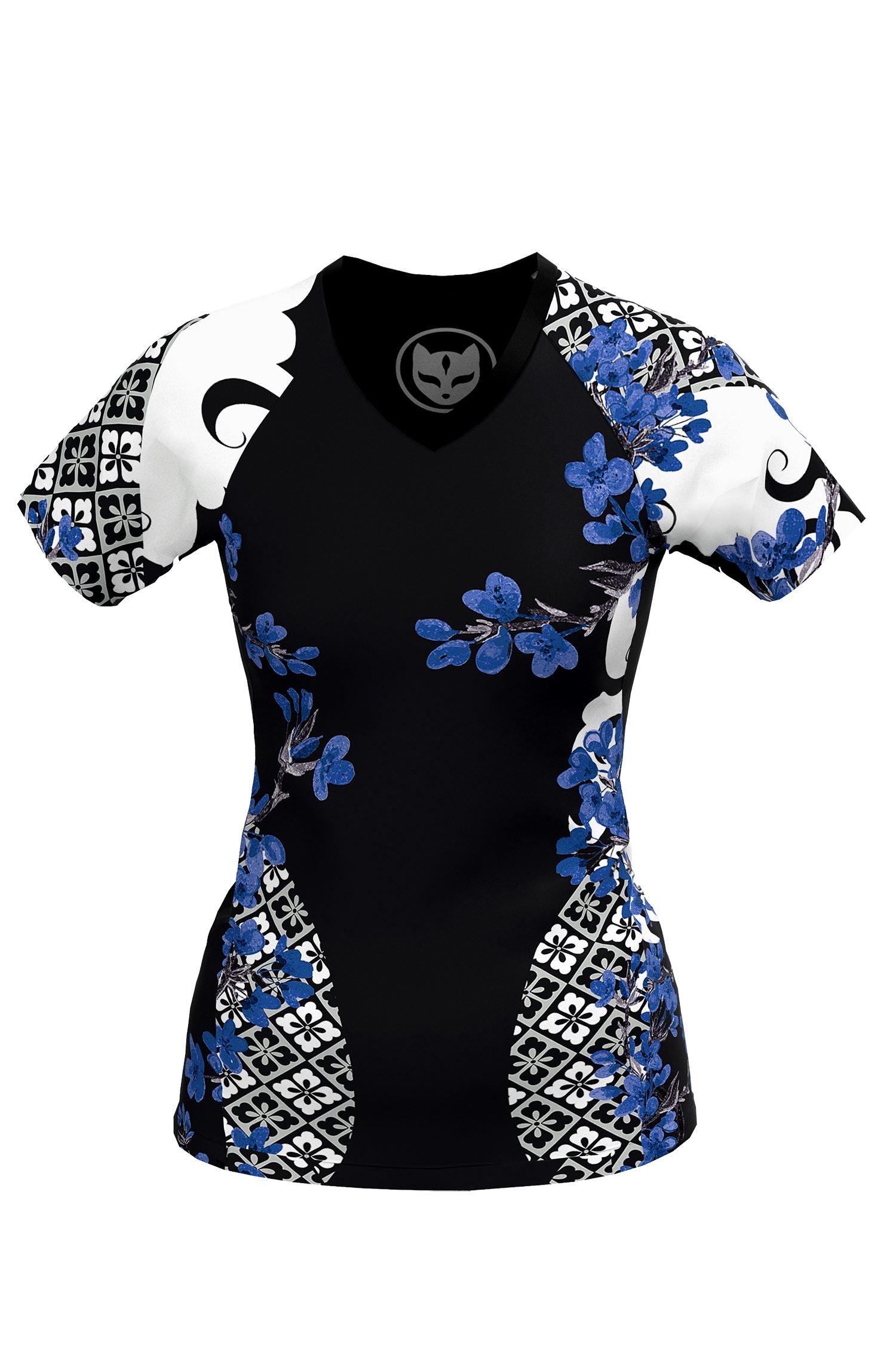 Women's Cherry Blossom Ranked Jiu Jitsu Rashguard - Short Sleeve、mySite、gigharbornorthrealestate