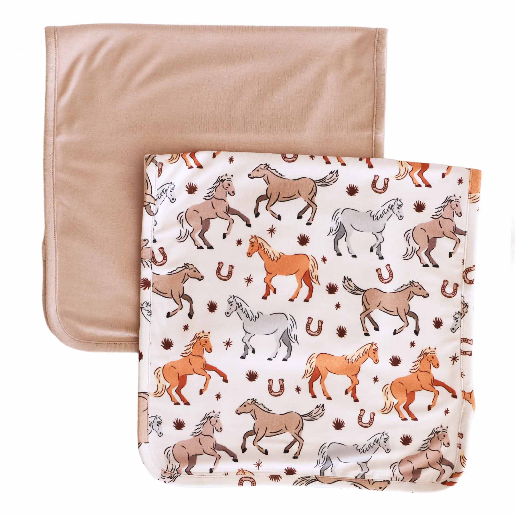  P's Ponies 2pc Burp Cloth Set、mySite、layawaytickets