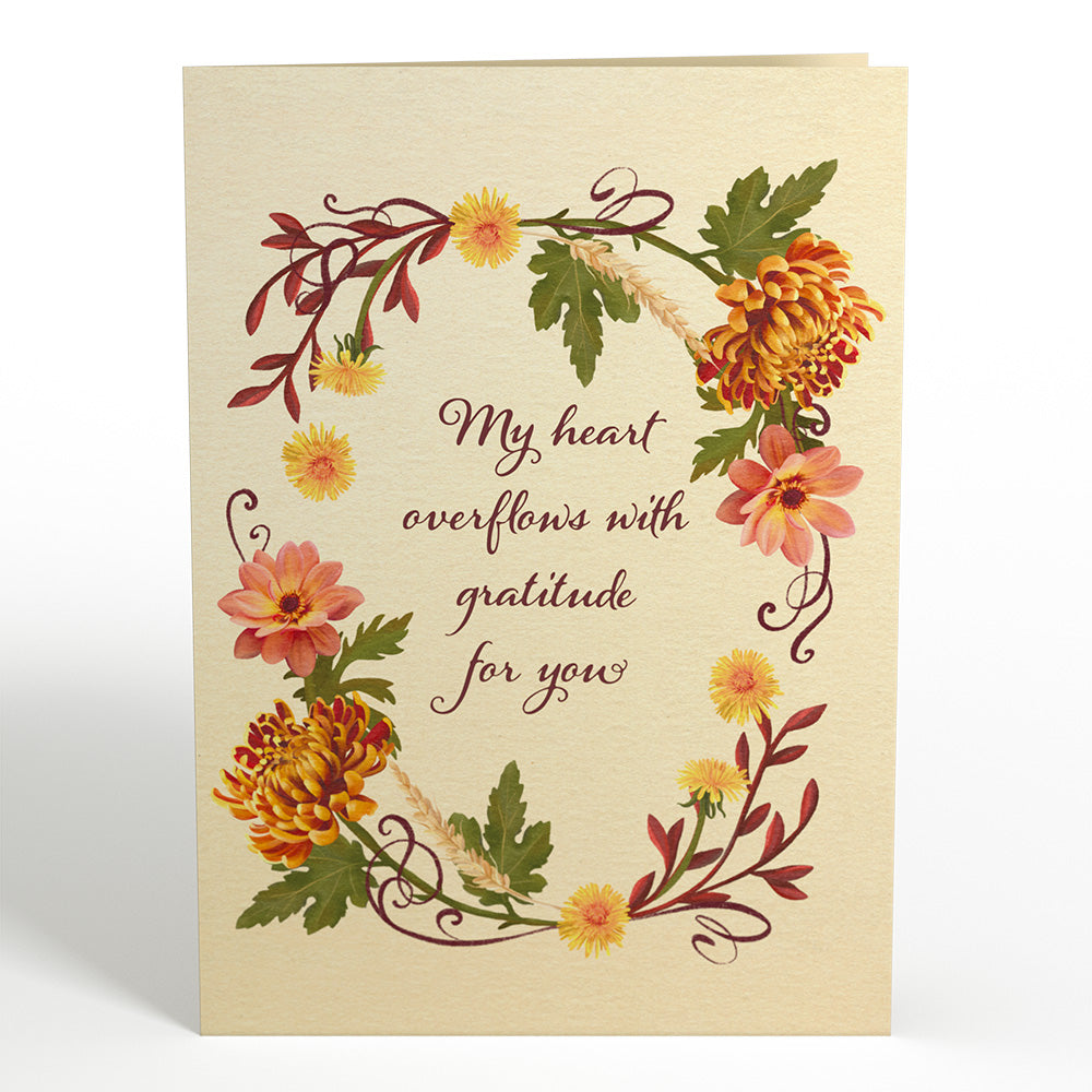 Thanksgiving Gratitude Pop-Up Card & Bouquet Bundle、mySite、solidvoid