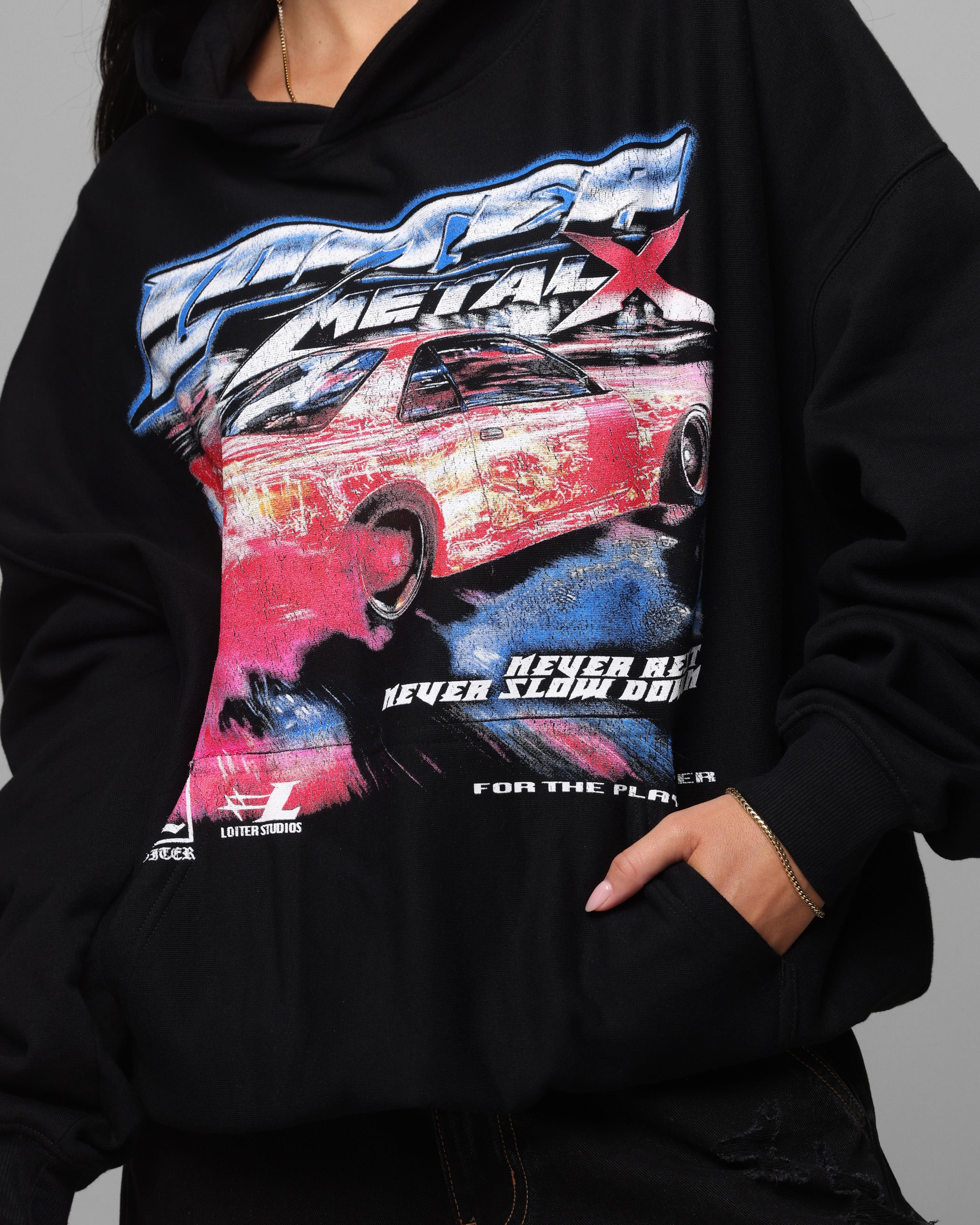 Loiter Speed Vintage Hoodie Black、mySite、zt4zffjzw