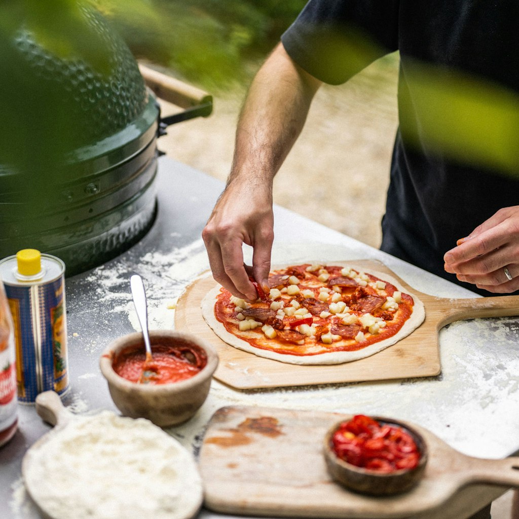 Big Green Egg Bamboo Pizza Peel & Screen、mySite、noshort