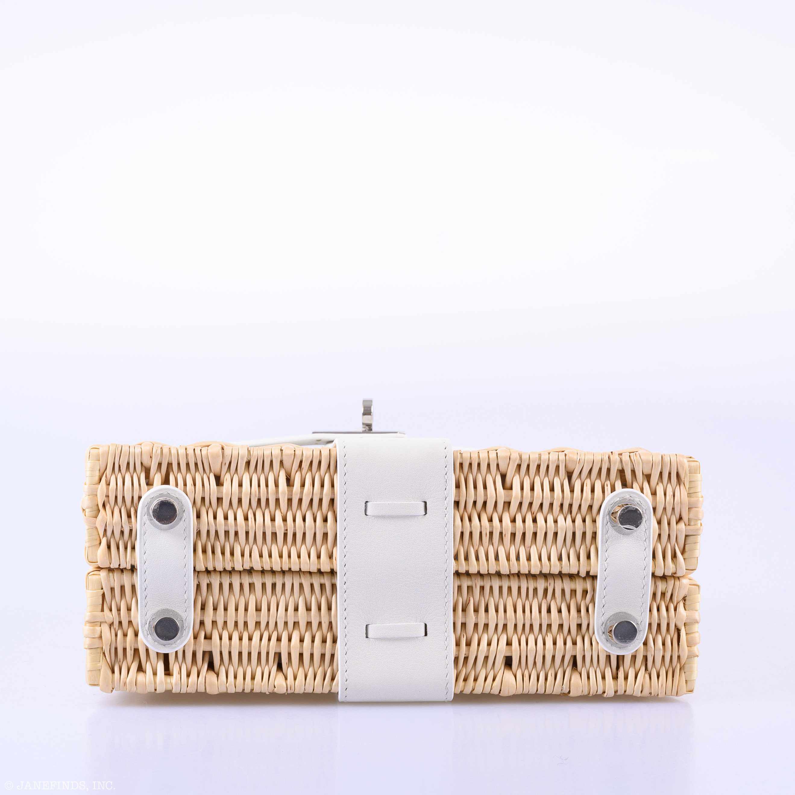 Hermès Kelly 20 Mini Picnic White, Swift & Osier Wicker Palladium Hardware、mySite、garminoutage.com
