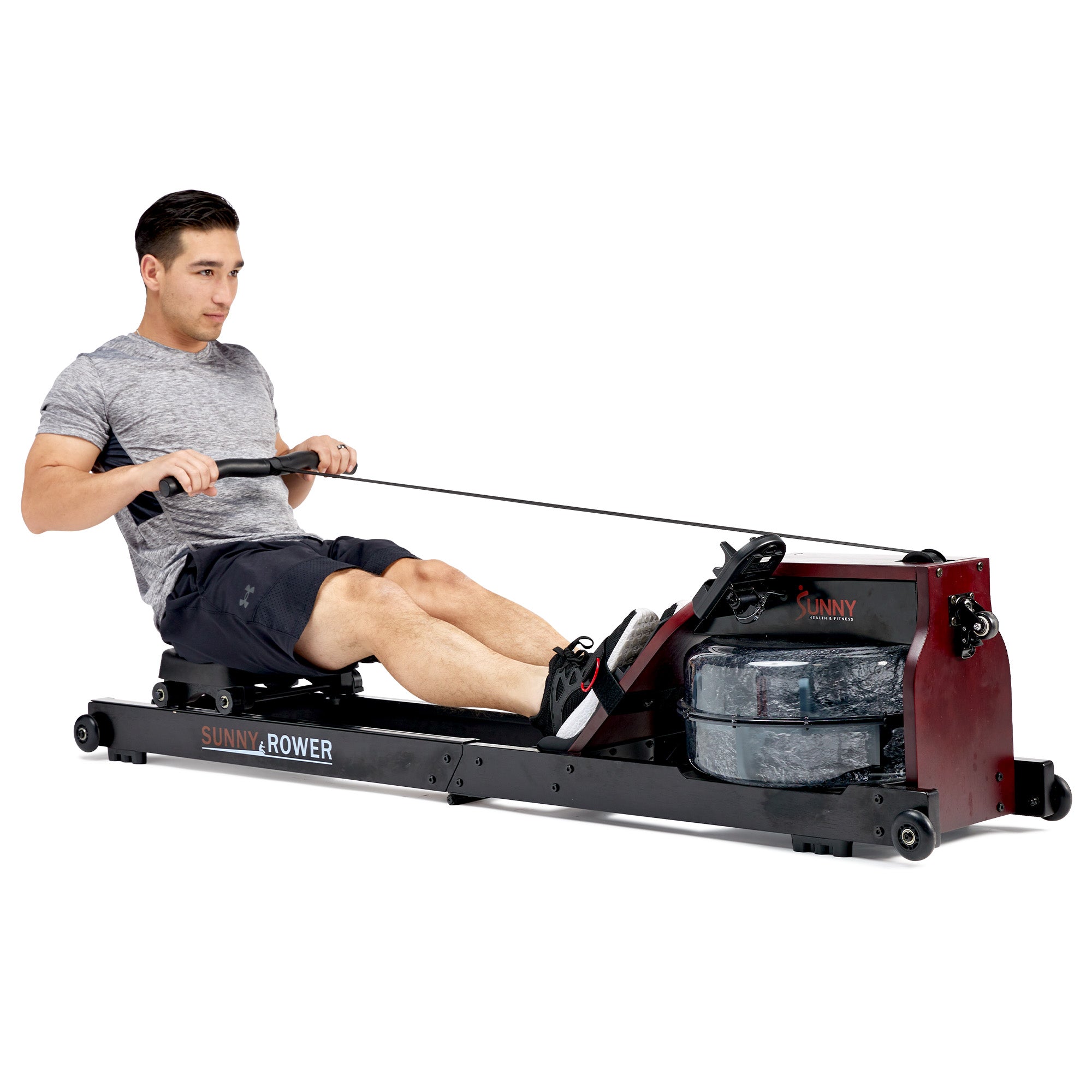  Wooden Water Rowing Machine with Bluetooth Connectivity、mySite、ghnorth