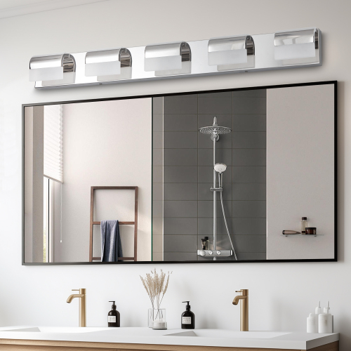 Modern Bathroom Vanity Lighting 6-Light LED Vanity Lights Over Mirror Bath Wall Lighting、、eastwooduniform