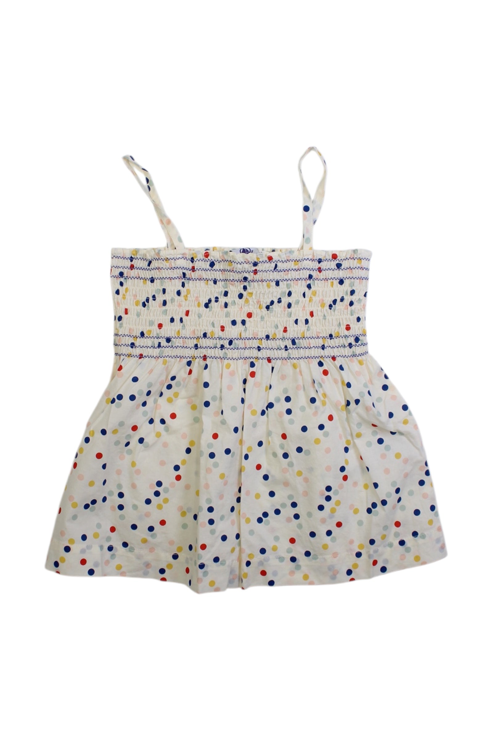Petit Bateau Smocked Polka Dot Top 5T、mySite、g9winljtr