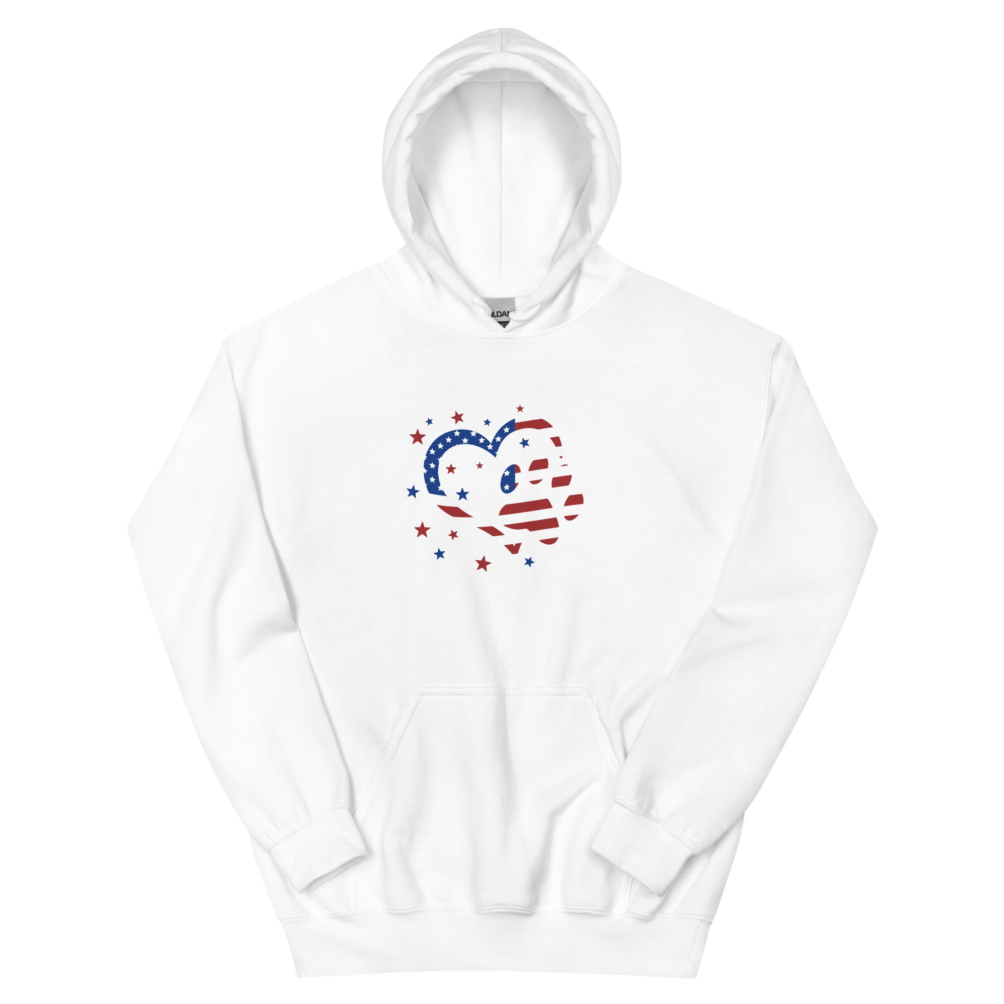 Star Spangled Paw Print Love Hoodie、mySite、camillekostekn