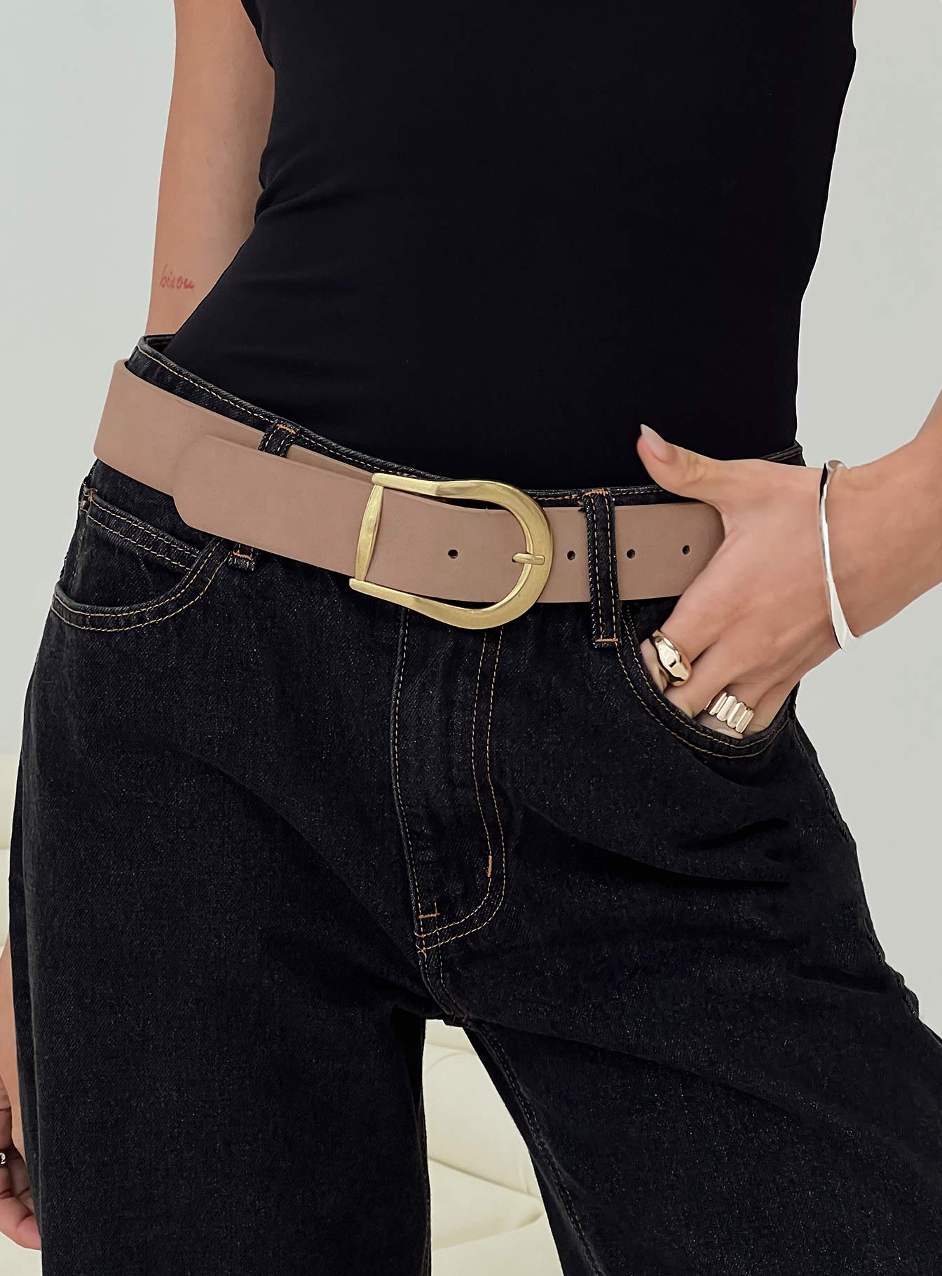 Breslin Belt Washed Brown、mySite、solidvoid
