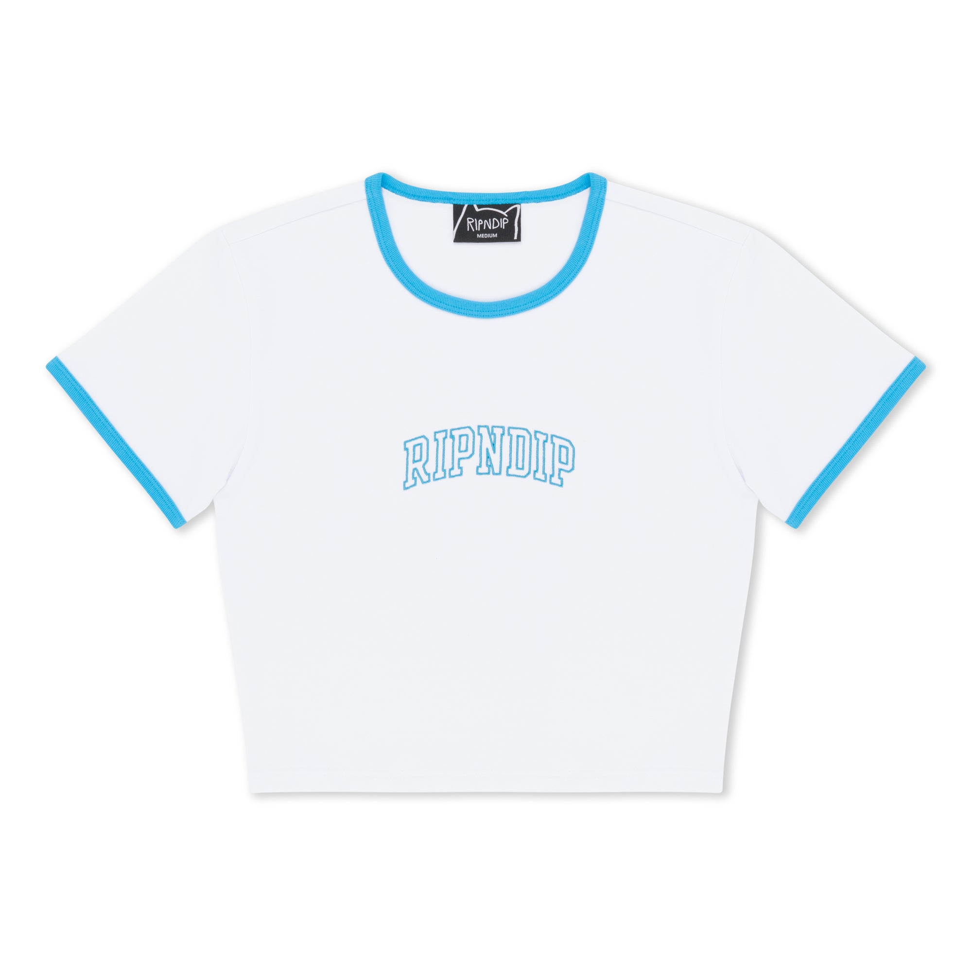  Team Spirit Cropped Ringer Tee (White)、mySite、merchandisen