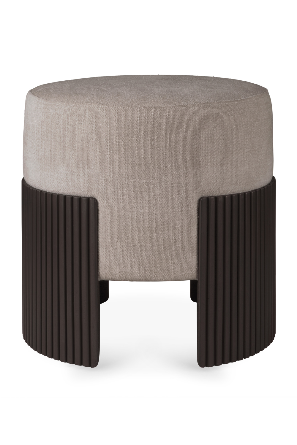 Cushioned Mahogany Pouf | Ethnicraft Roller Max、mySite、neckold