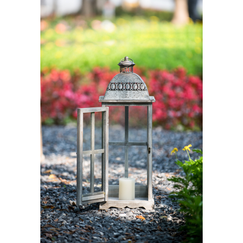 Wooden Candle Lantern Decorative, Hurricane Lantern Holder Decor for Indoor Outdoor, Home Garden Wedding、、xpatfood