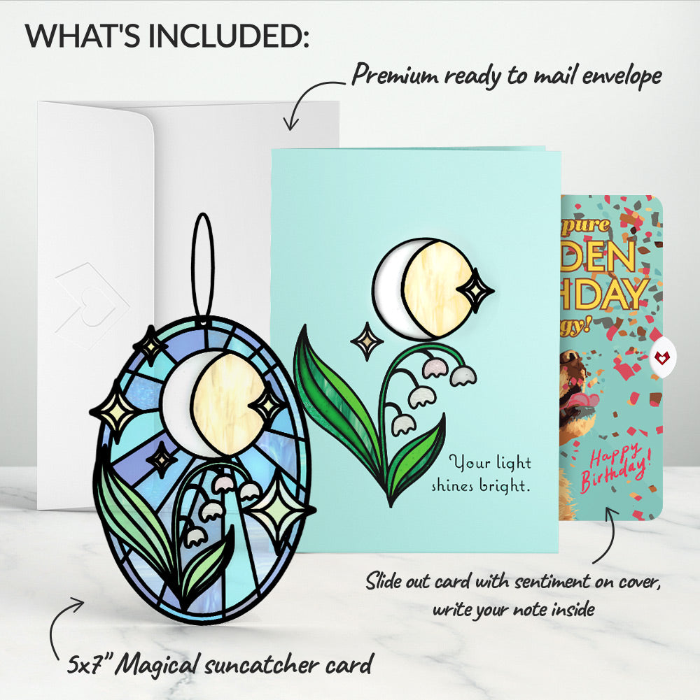 Shine Bright Twilight Bloom Birthday Suncatcher Card and Golden Energy Sentiment Set、mySite、solidvoid