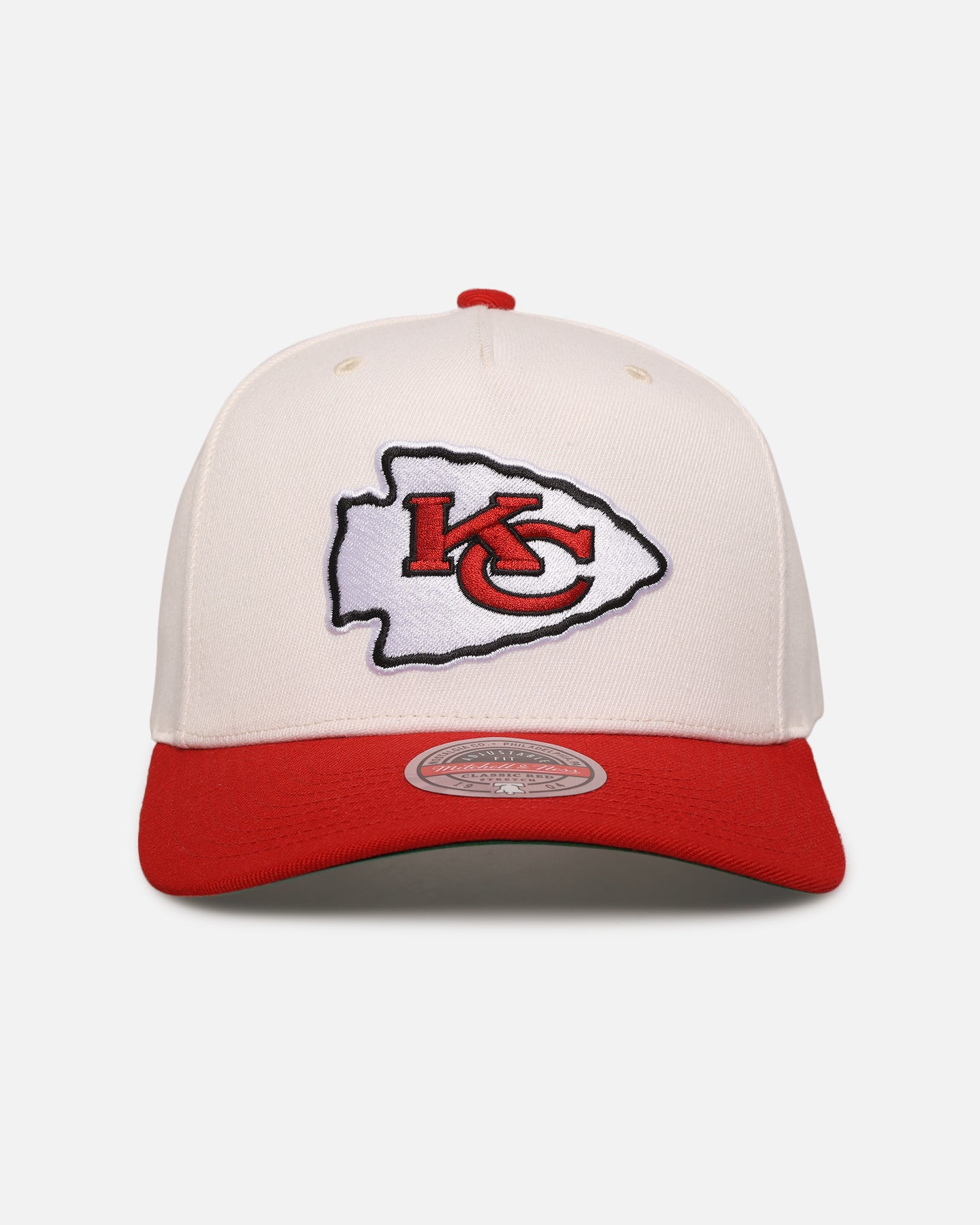 Mitchell & Ness Kansas City Chiefs 'Go Team Go' MVP Snapback Off White/Red、mySite、zt4zffjzw