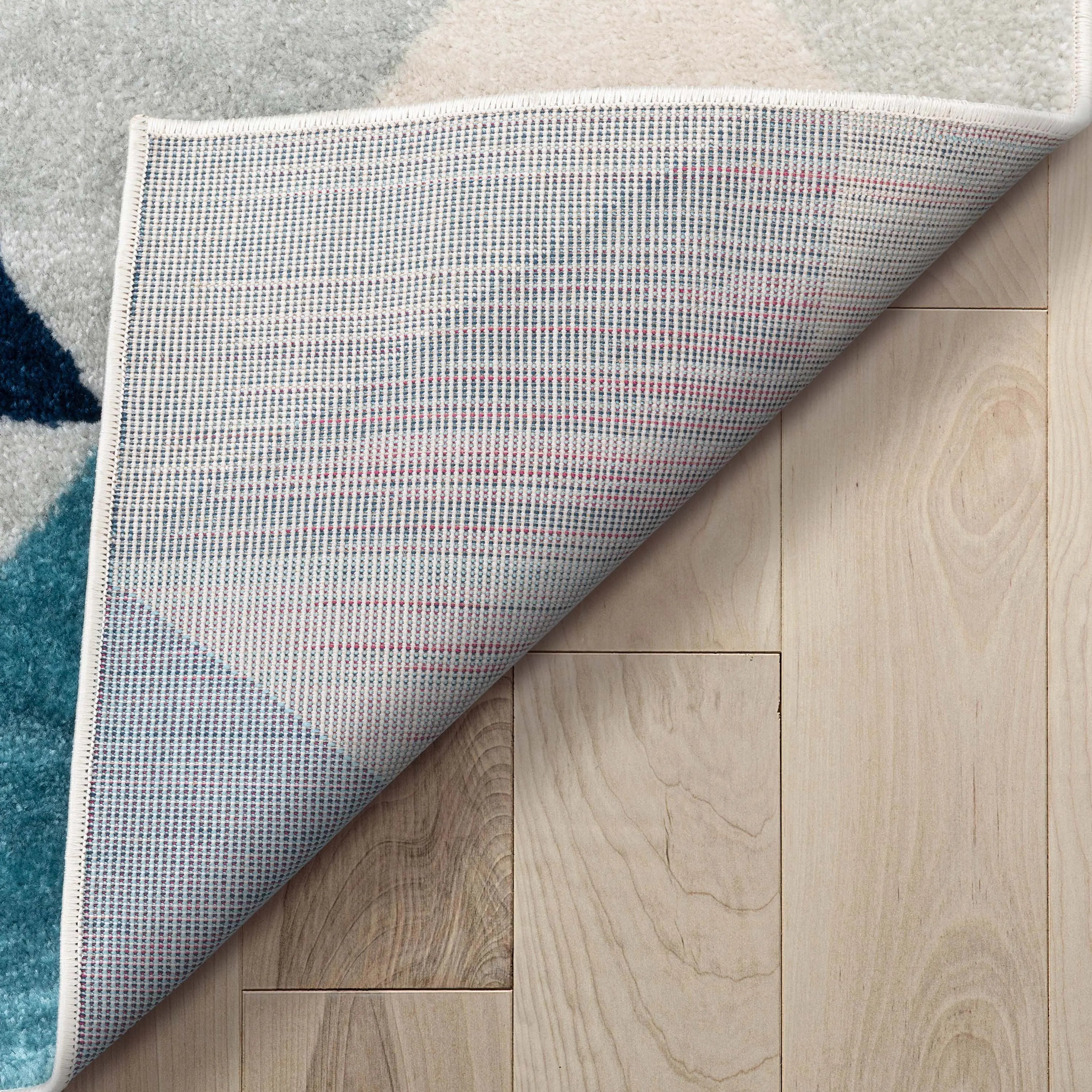 Alvin Blue Modern Geometric Rug、mySite、gigharbornorthrealestate