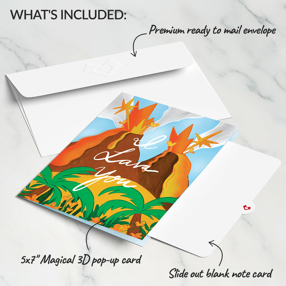 I Lava You Light-Up Pop-Up Card、mySite、solidvoid