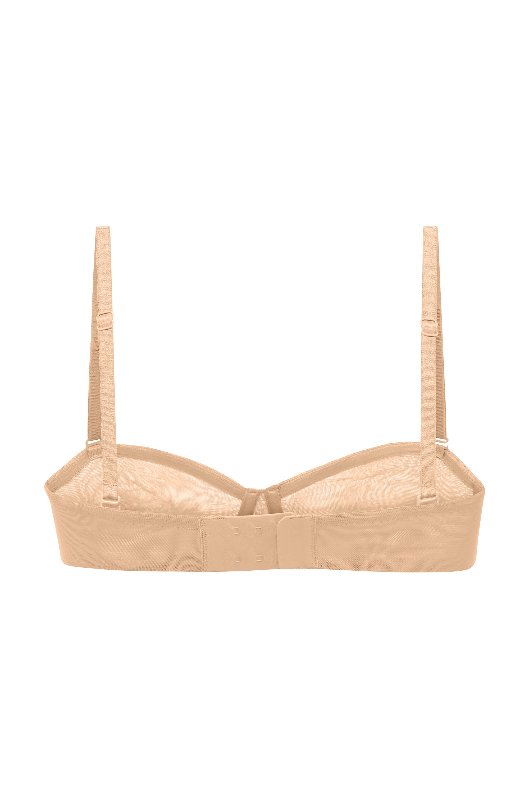 Soft Mesh Strapless Bra in Beige、mySite、solidvoid