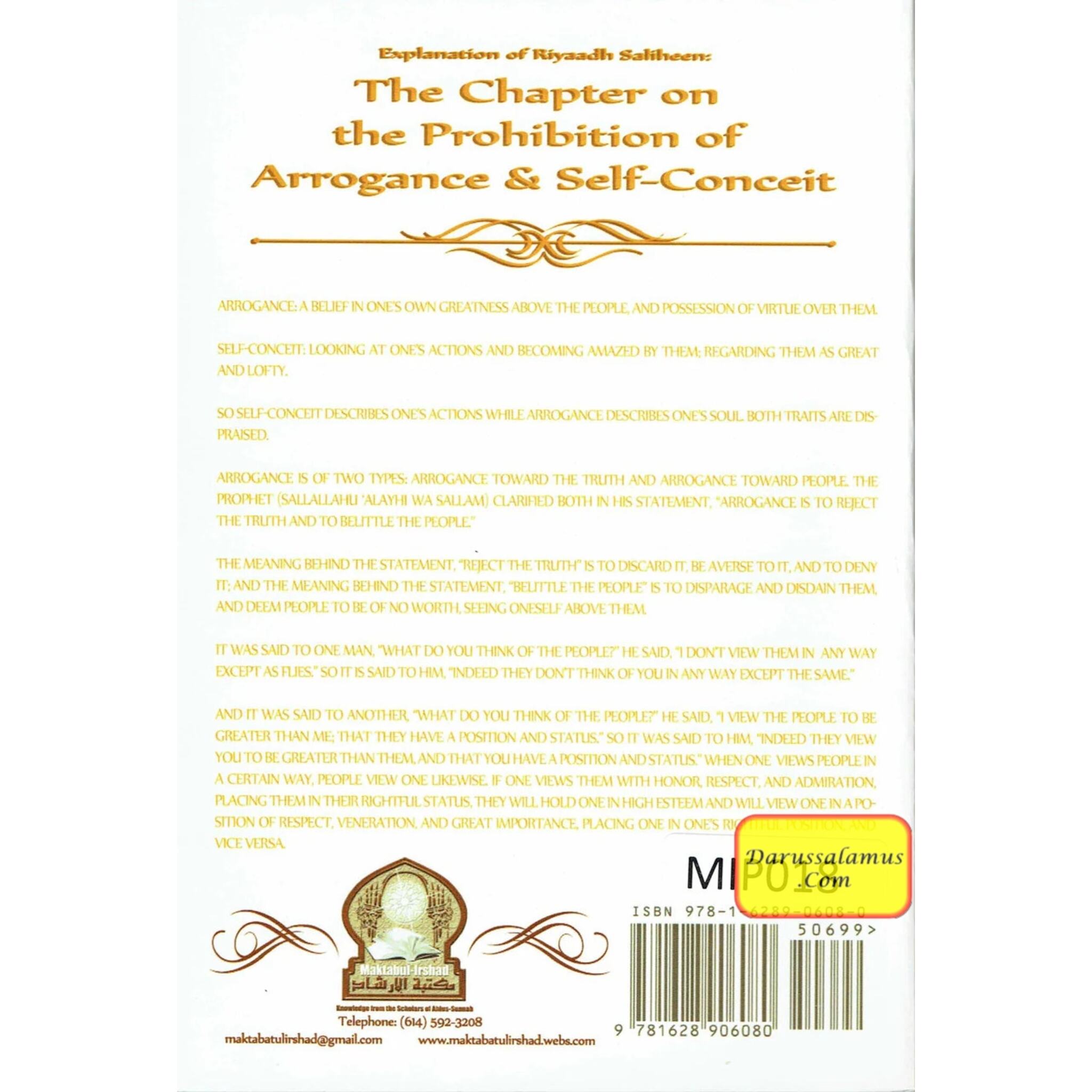 Explanation Of Riyaadh Saliheen: The Chapter on the Prohibition of Arrogance and Self-Conceit By Shaykh Muhammad bin Saleh al-'Uthaymeen、mySite、topwebapps