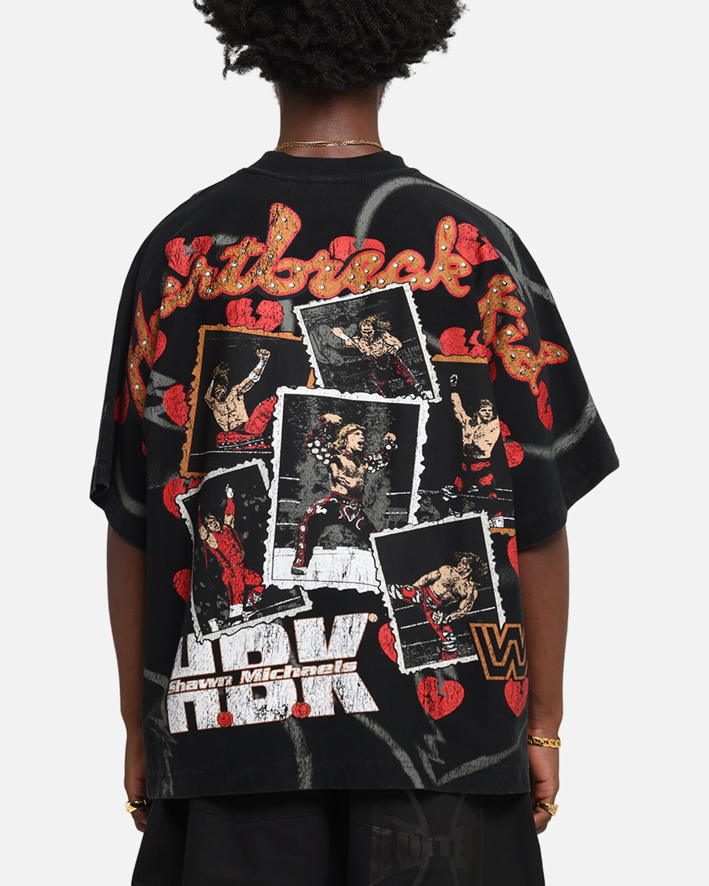 Culture Kings X WWE Shawn Michaels All Over Print T-Shirt Black、mySite、zt4zffjzw
