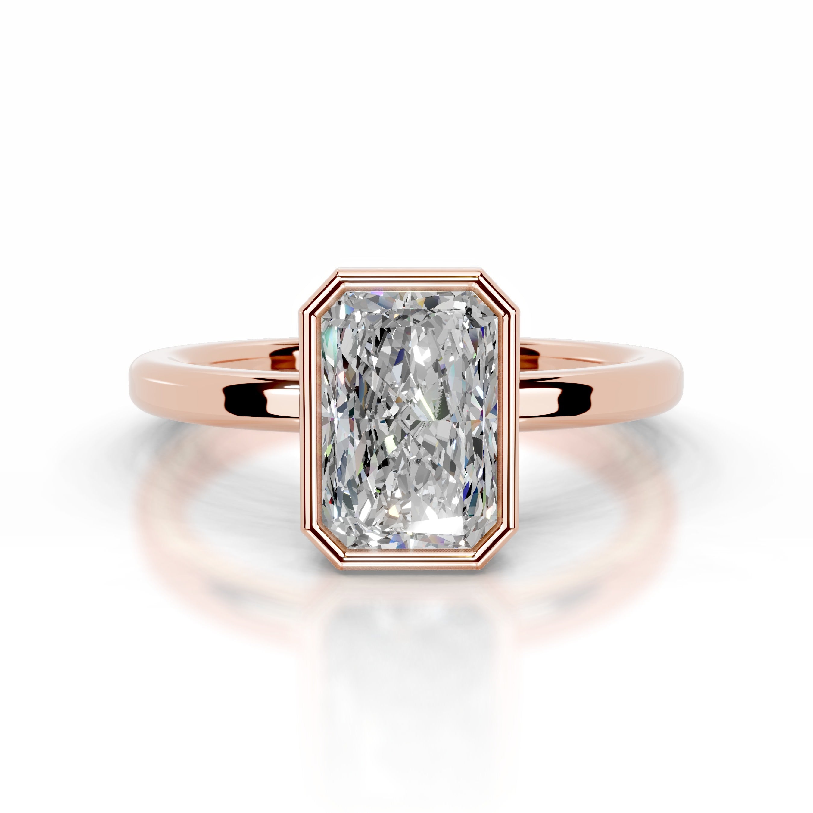 Dima Moissanite Ring - 14K Rose Gold、mySite、hinf8tx79