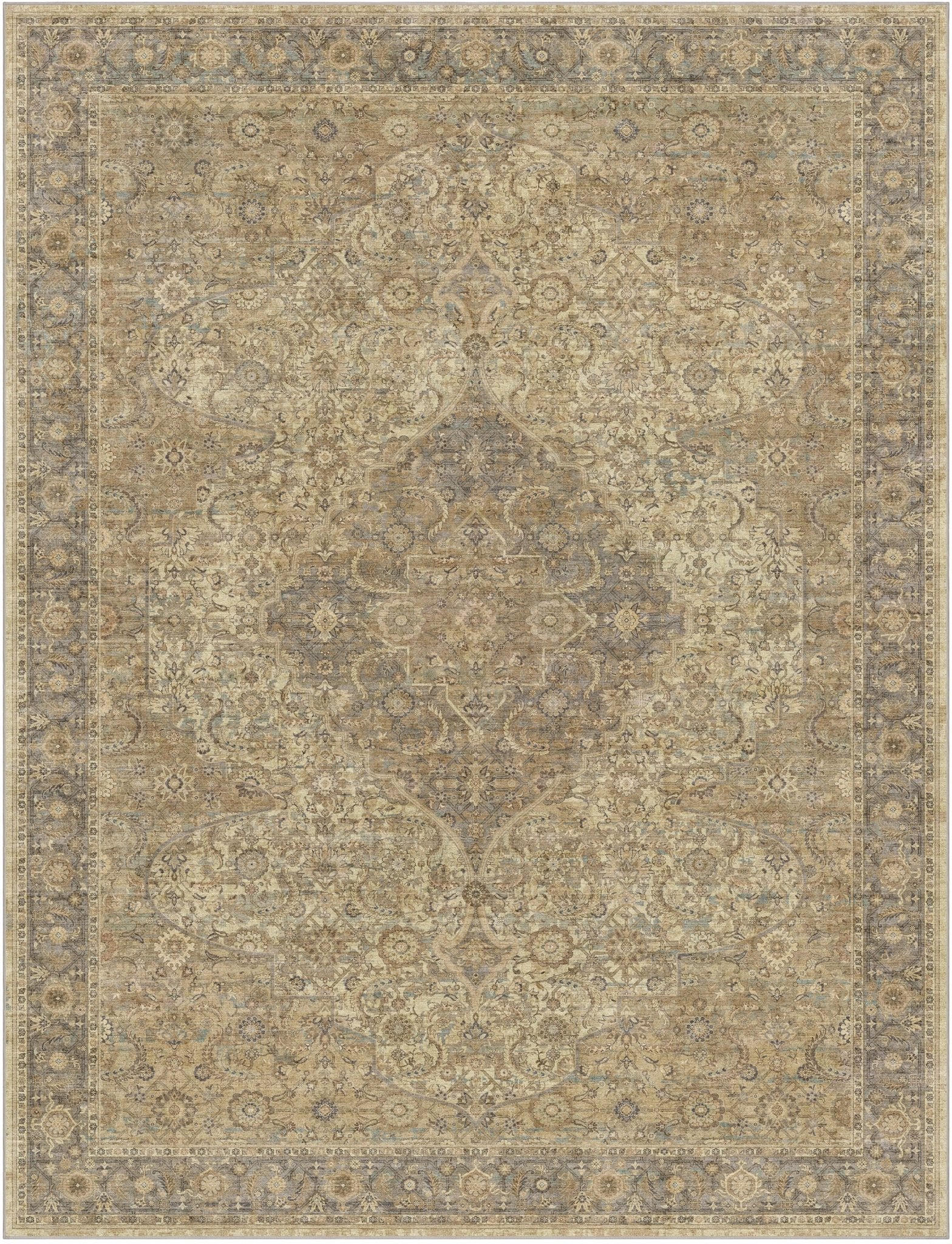 Zurich Floral Medallion Pattern Rug - Easy to Clean、mySite、gigharbornorthrealestate