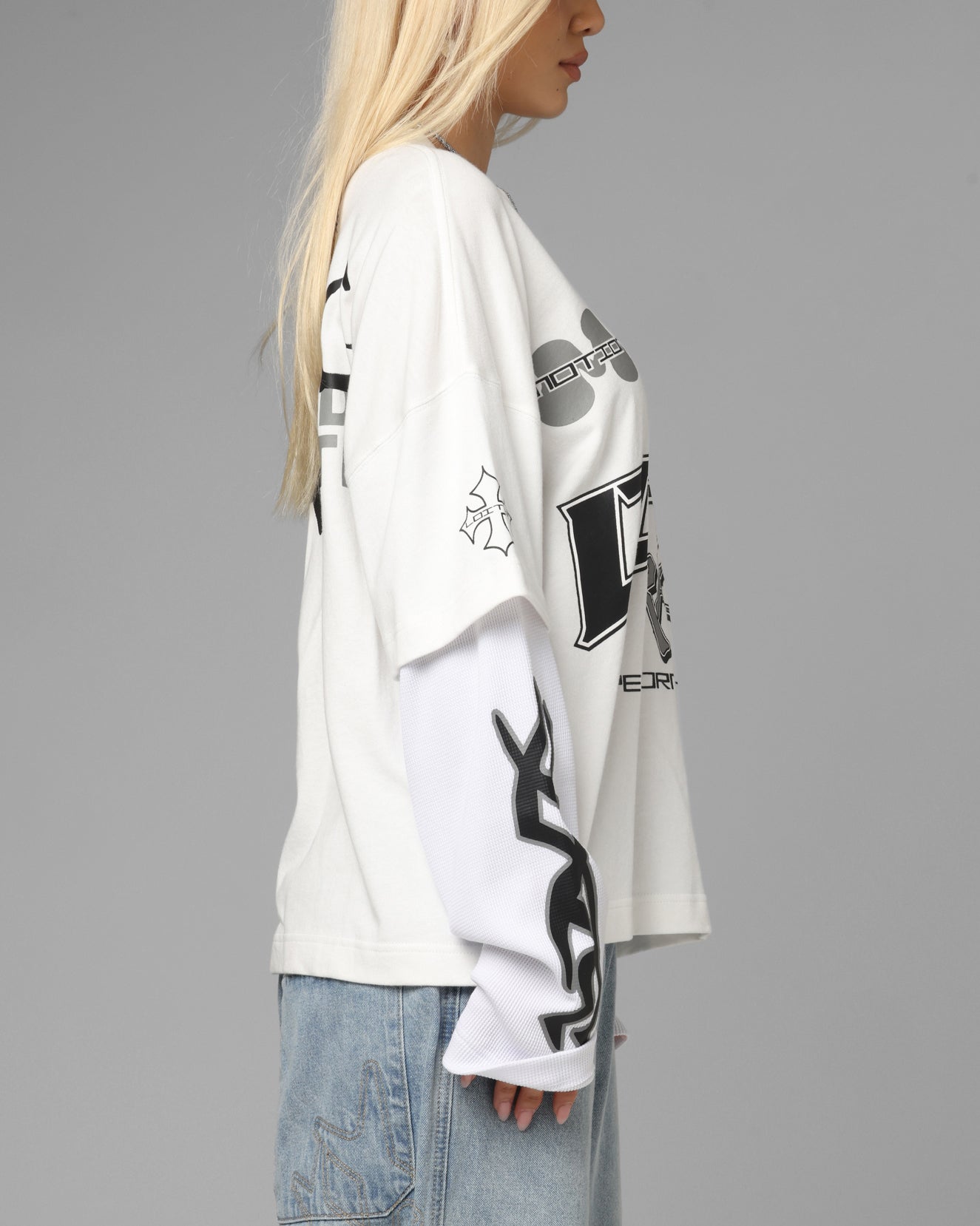 Loiter Performance Layered Long Sleeve T-Shirt Off White、mySite、zt4zffjzw
