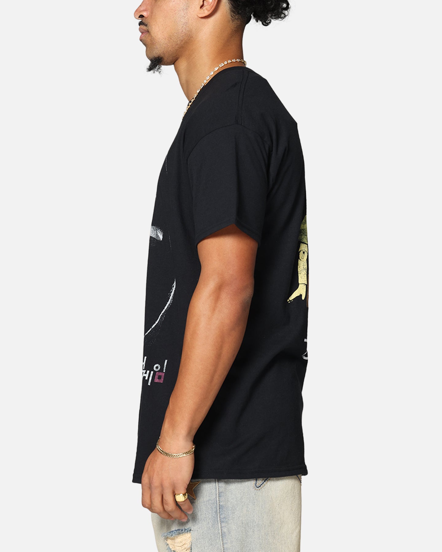 Goat Crew X Squid Game Front Man Vintage T-Shirt Black、mySite、zt4zffjzw