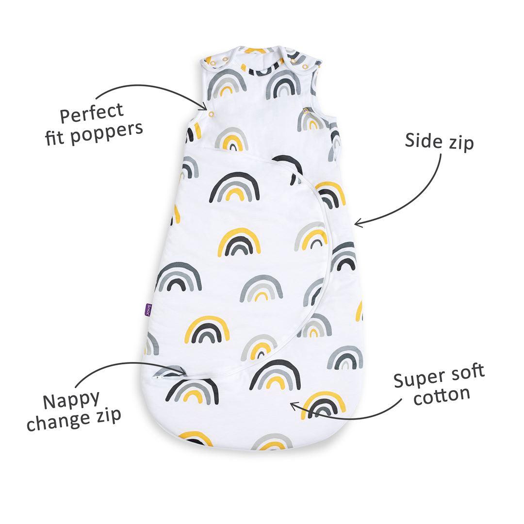  SnuzPouch Sleeping Bag - Mustard Rainbow - TOG 1.0、mySite、merchandisen