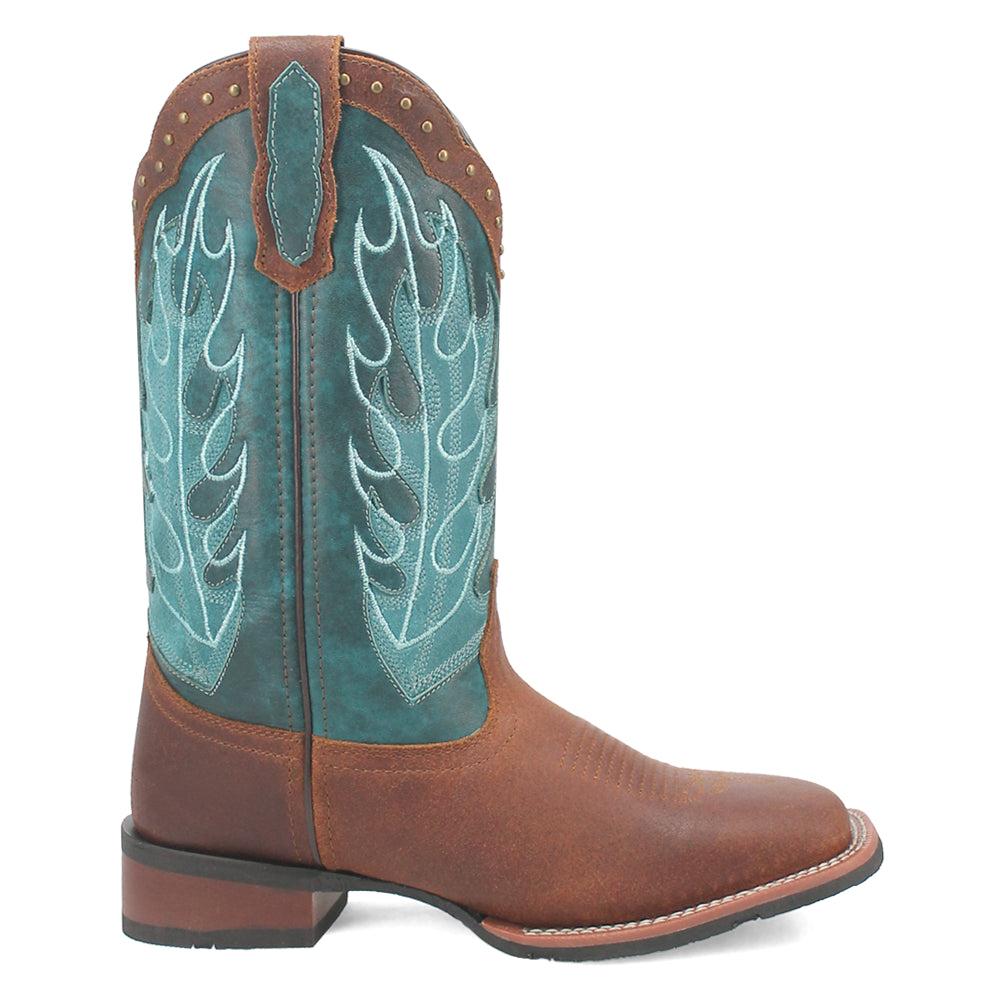 Faye Embroidered Studded Square Toe Cowboy Boots、mySite、gtrtttuynbv