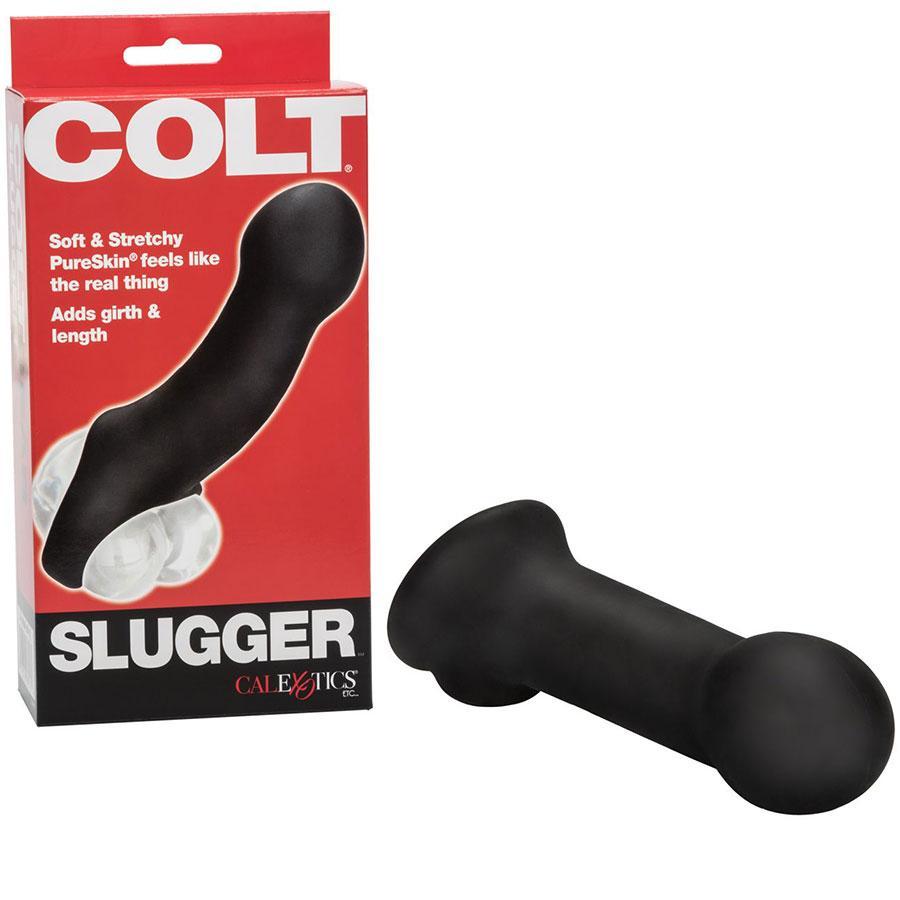 Colt Slugger Penis Extension Sleeve PureSkin Thin Black 6 Inch Cock Sheath、mySite、bottomscart