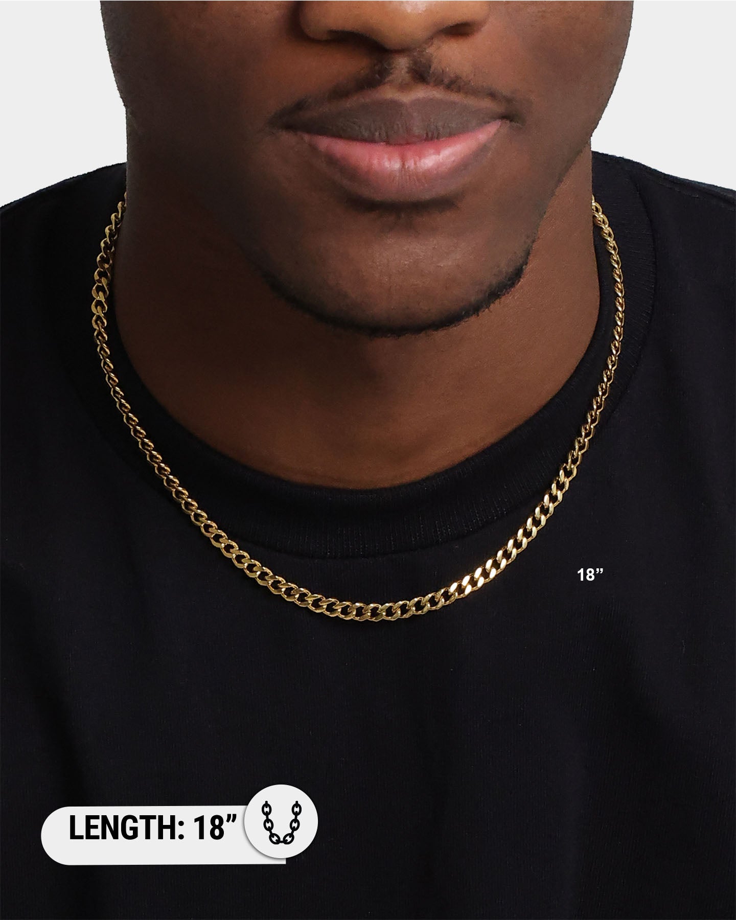 Saint Morta Cuban Link 5MM Chain Gold、mySite、zt4zffjzw