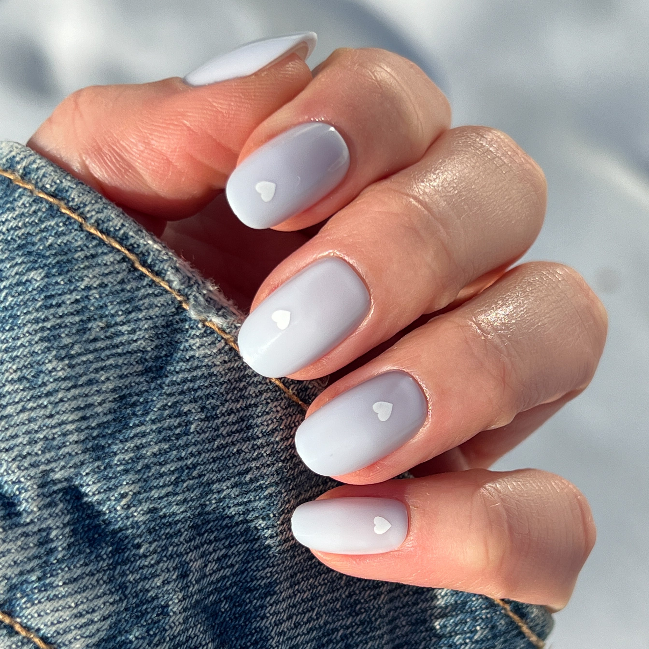 Periwinkle Vampy Heart | Round | Short、mySite、solidvoid