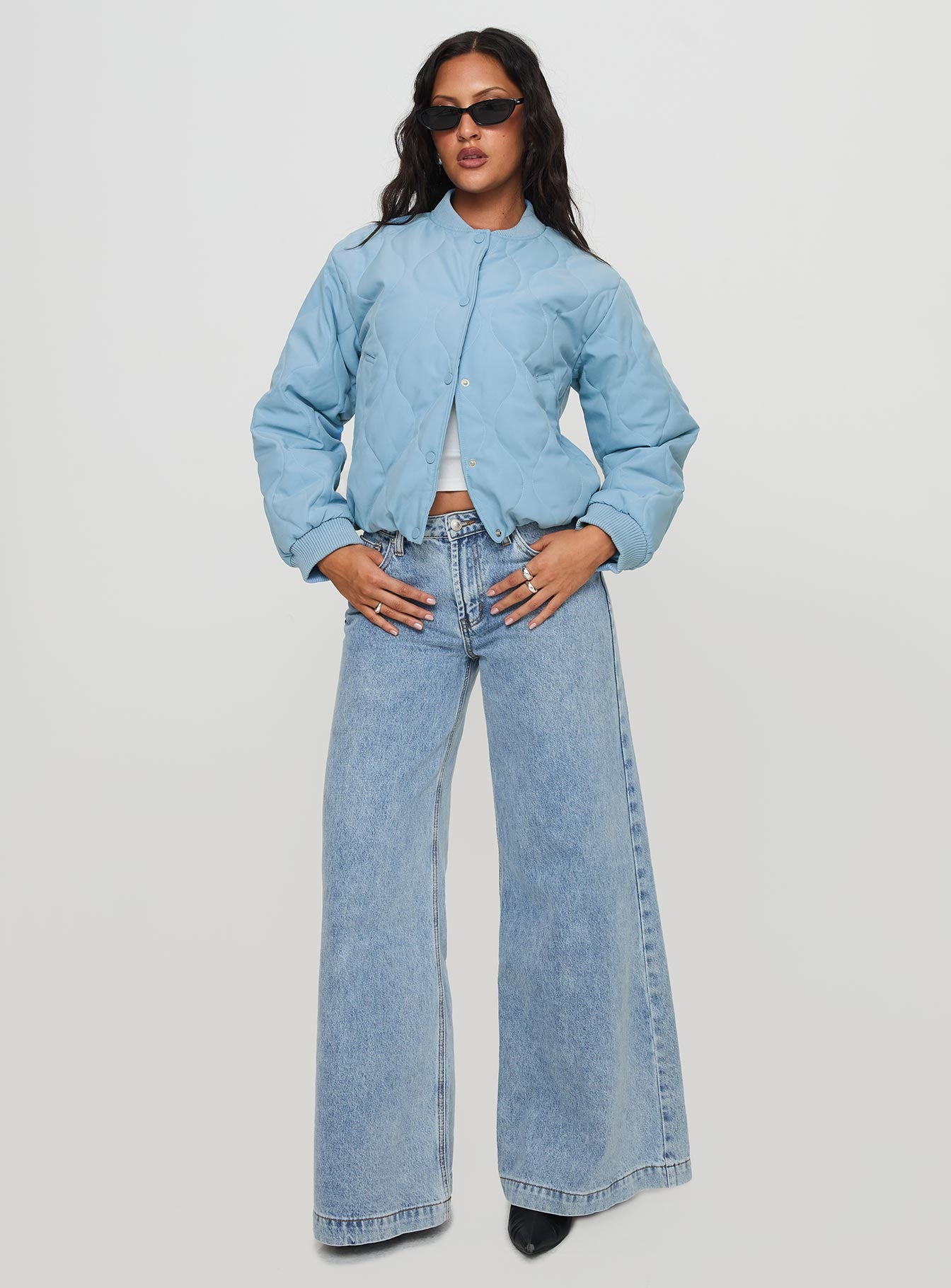 Qwynne Quilted Jacket Blue、mySite、solidvoid