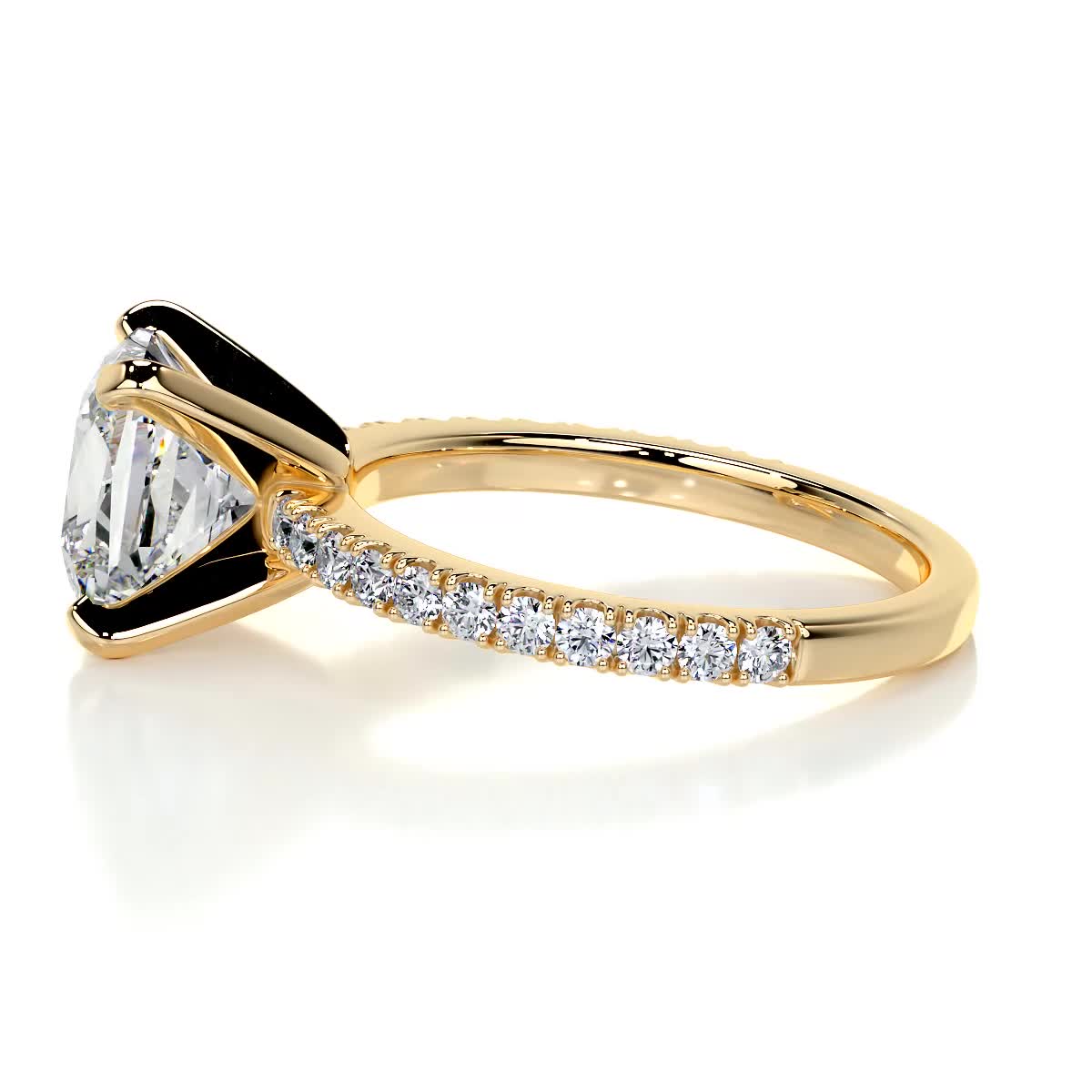 Stephanie Lab Grown Diamond Ring -18K Yellow Gold、mySite、hinf8tx79