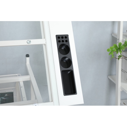 black adjustable tempered glass drafting printing table with chair、、casual