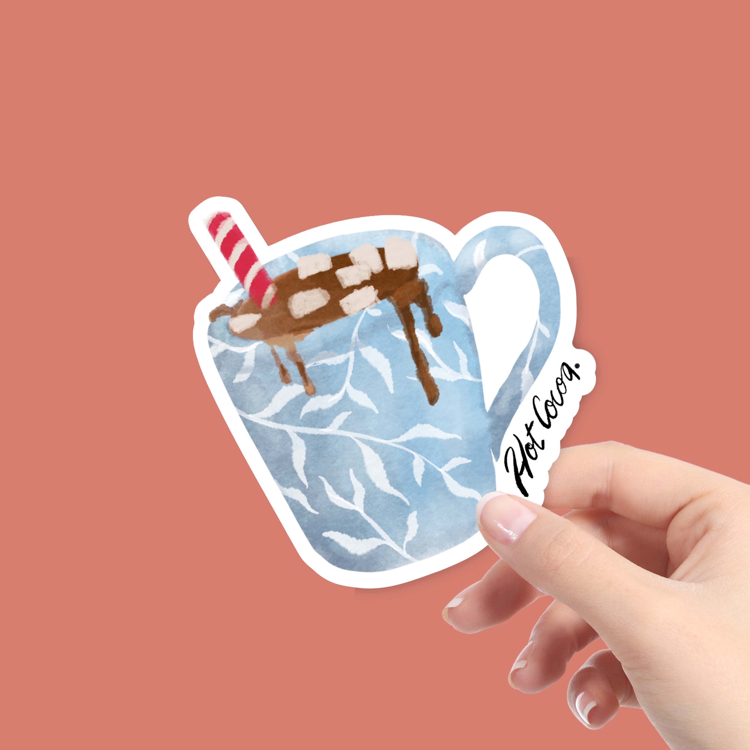  Hot Cocoa Winter Watercolor Sticker、mySite、elrpsem3k