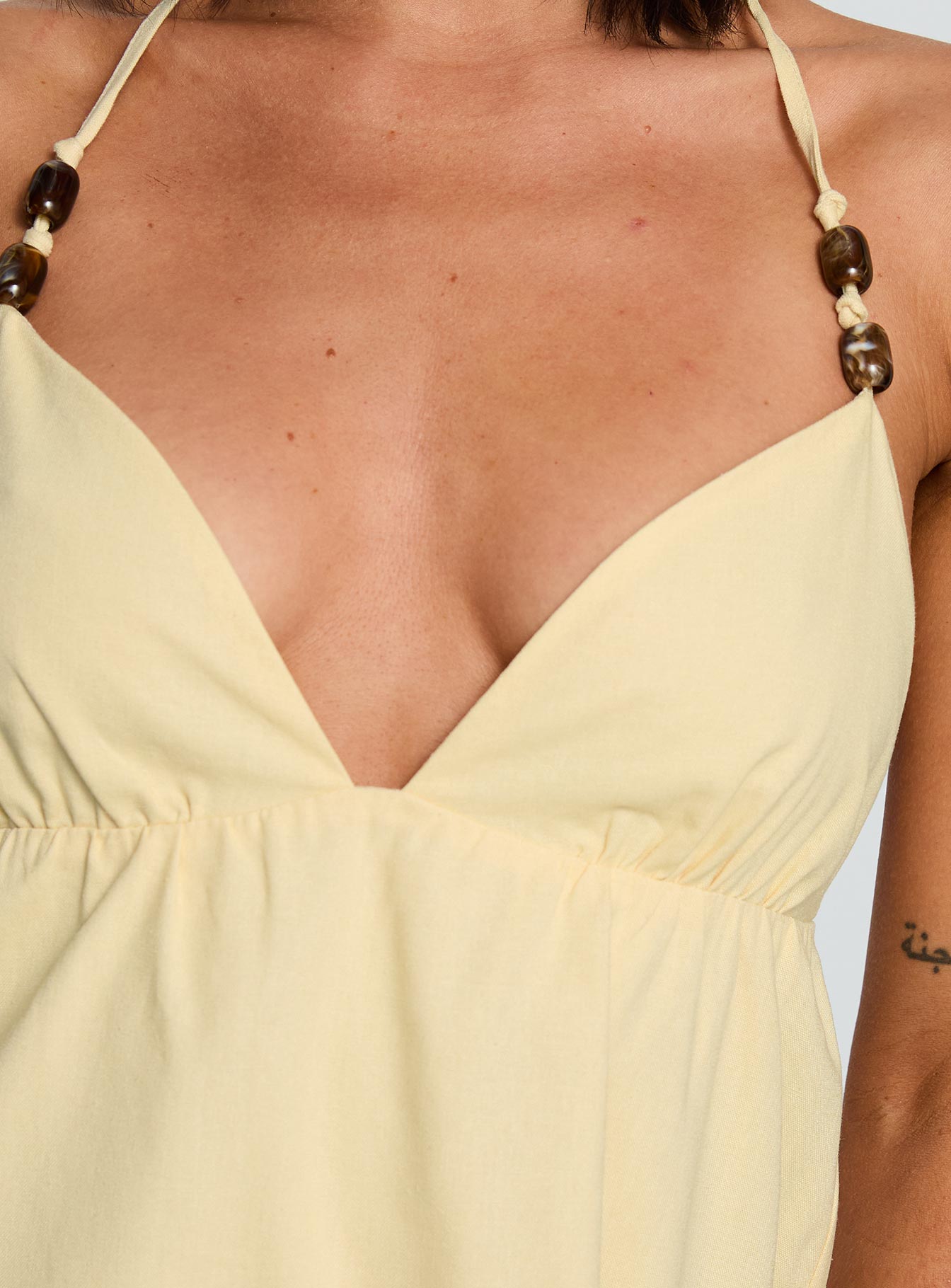 Melanea Mini Dress Yellow、mySite、solidvoid