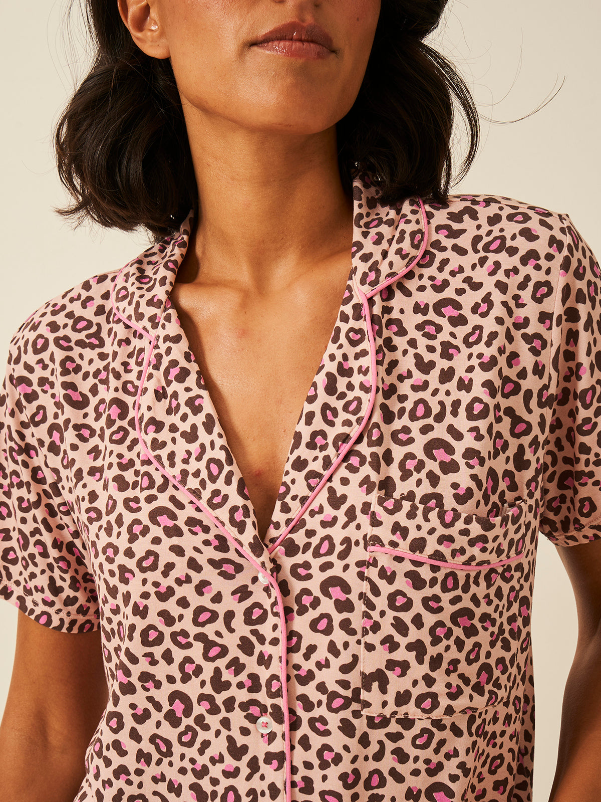 Short Pyjama Set - Liquorice Leopard、mySite、bengalsvssteelers