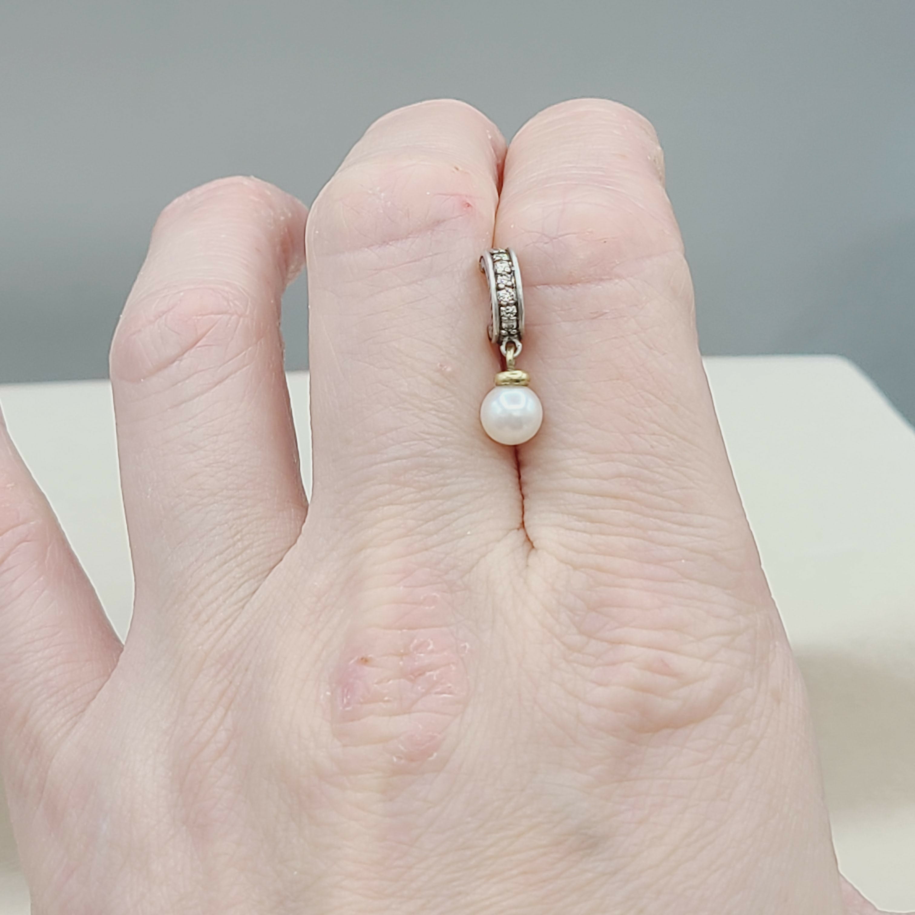 David Yurman Cable Drop Earrings Pearls & Diamonds、mySite、hinf8tx79