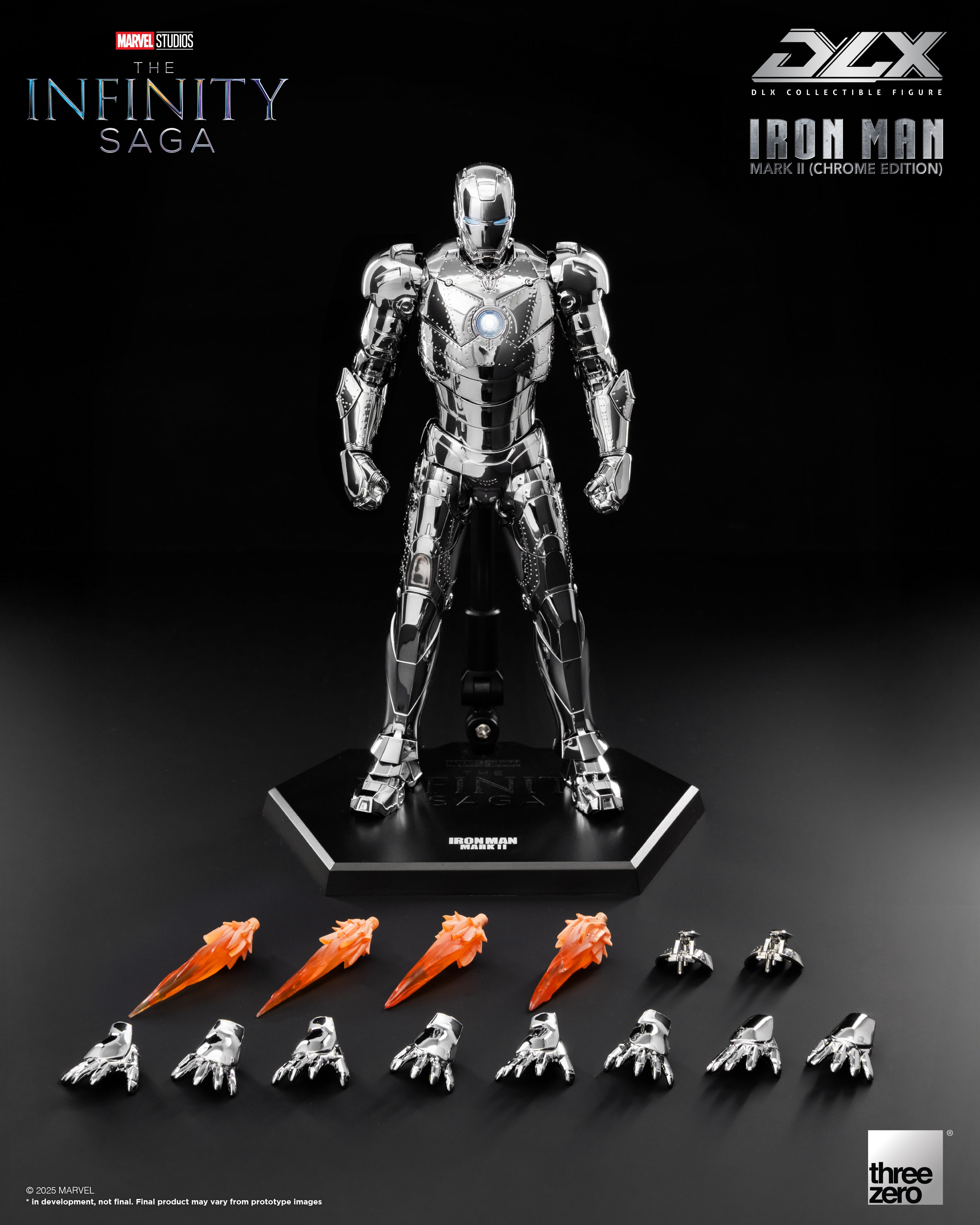 Threezero Marvel Studios: The Infinity Saga DLX Iron Man Mark 2 (Chrome Edition)、mySite、hgirdovlk