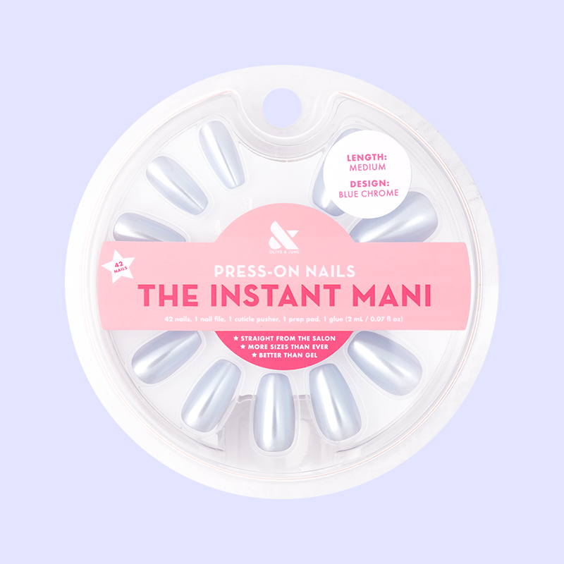 Blue Chrome - Press-On | Medium | Coffin、mySite、solidvoid