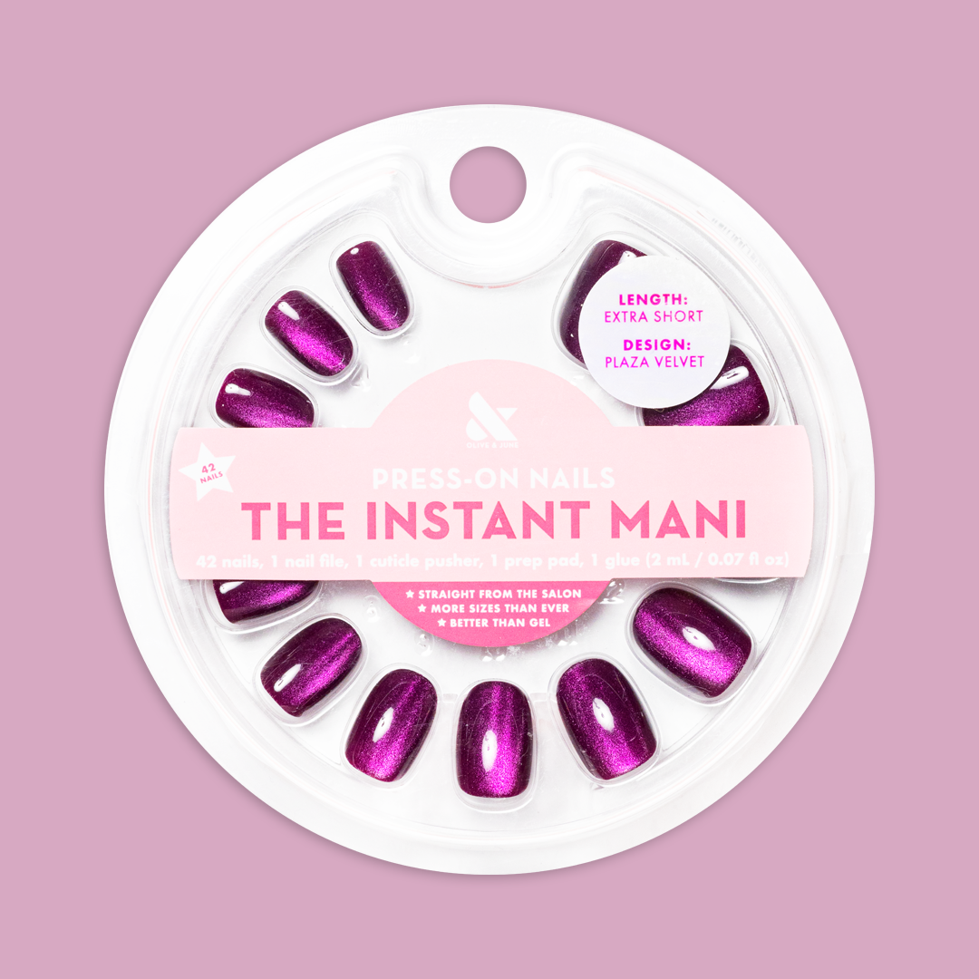 Velvet Plaza - Press-On | Extra Short | Round、mySite、solidvoid