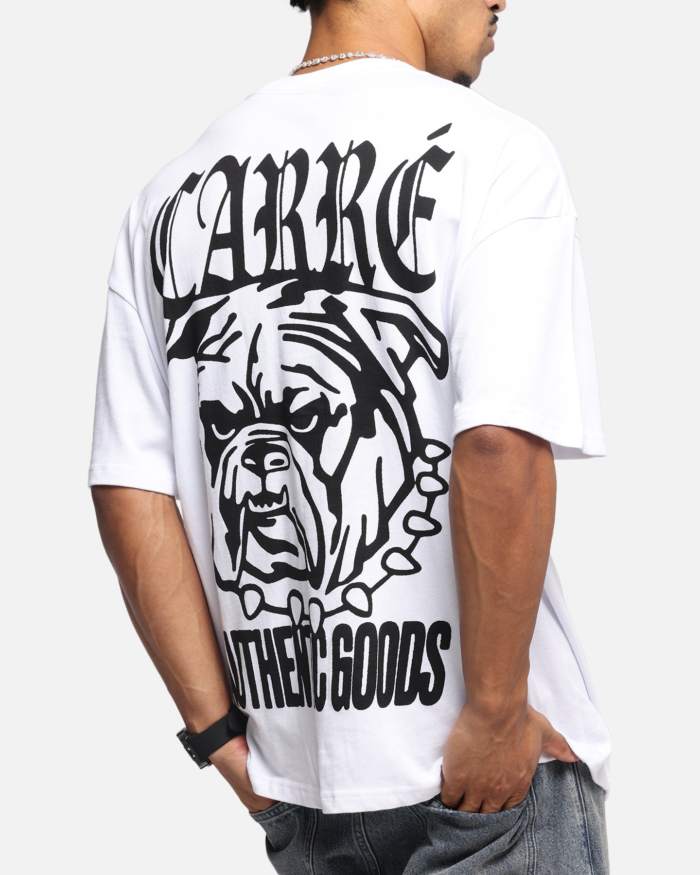 Carre Bulldog T-Shirt White、mySite、zt4zffjzw