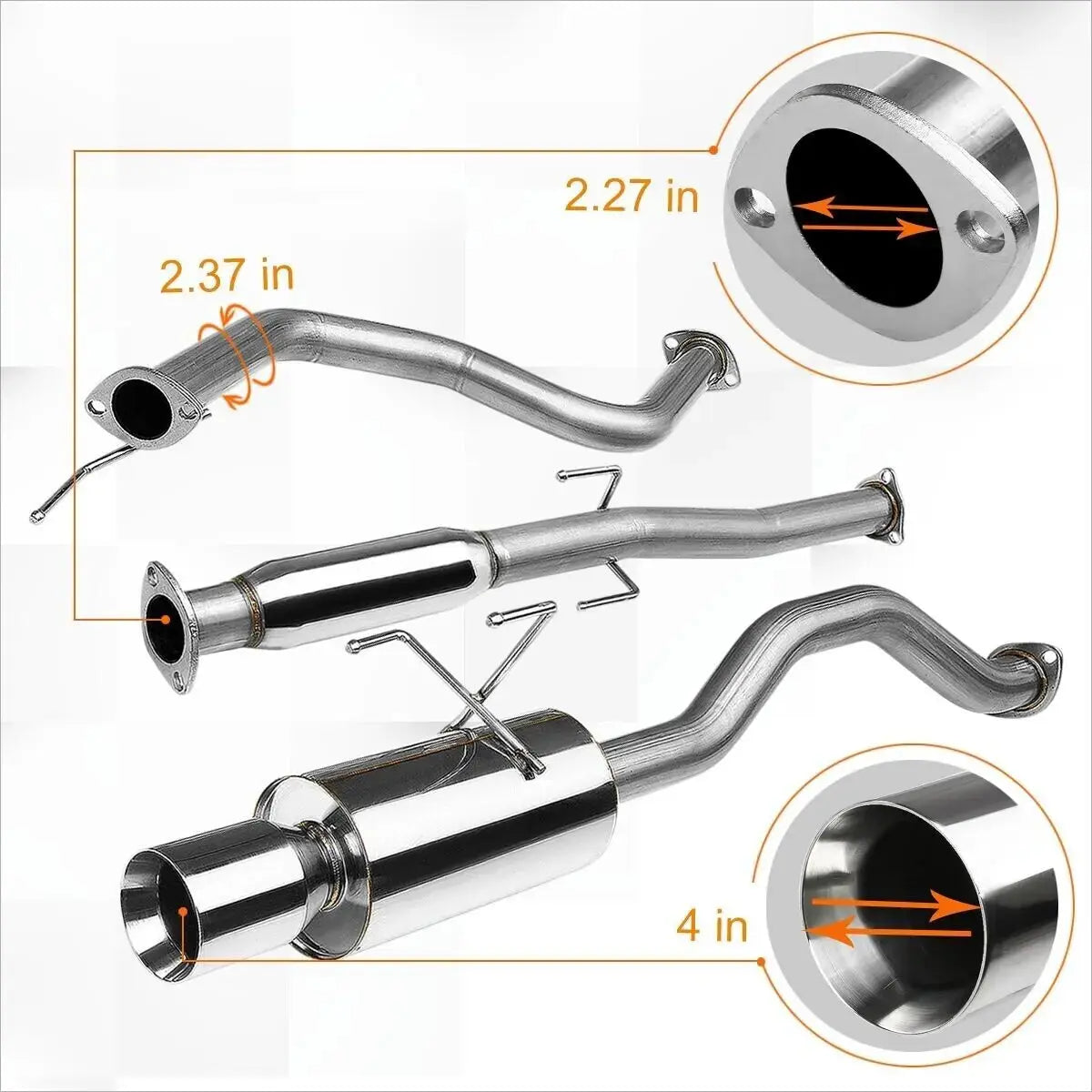 1998 Honda Civic DX/LX 1.6L Exhaust Header Catback Exhaust Air Intake Kit、mySite、nflplayoffbracketp