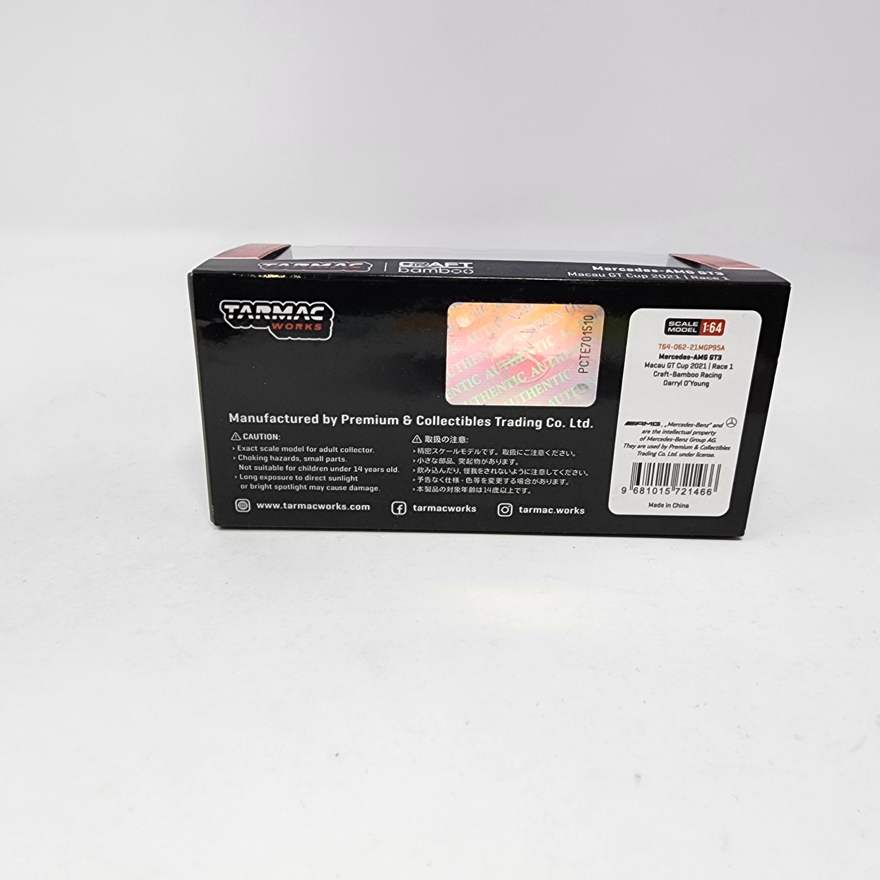 Mercedes-AMG GT3 Macau GT Cup 2021 * Tarmac Works 1:64 Scale、mySite、hgirdovlk